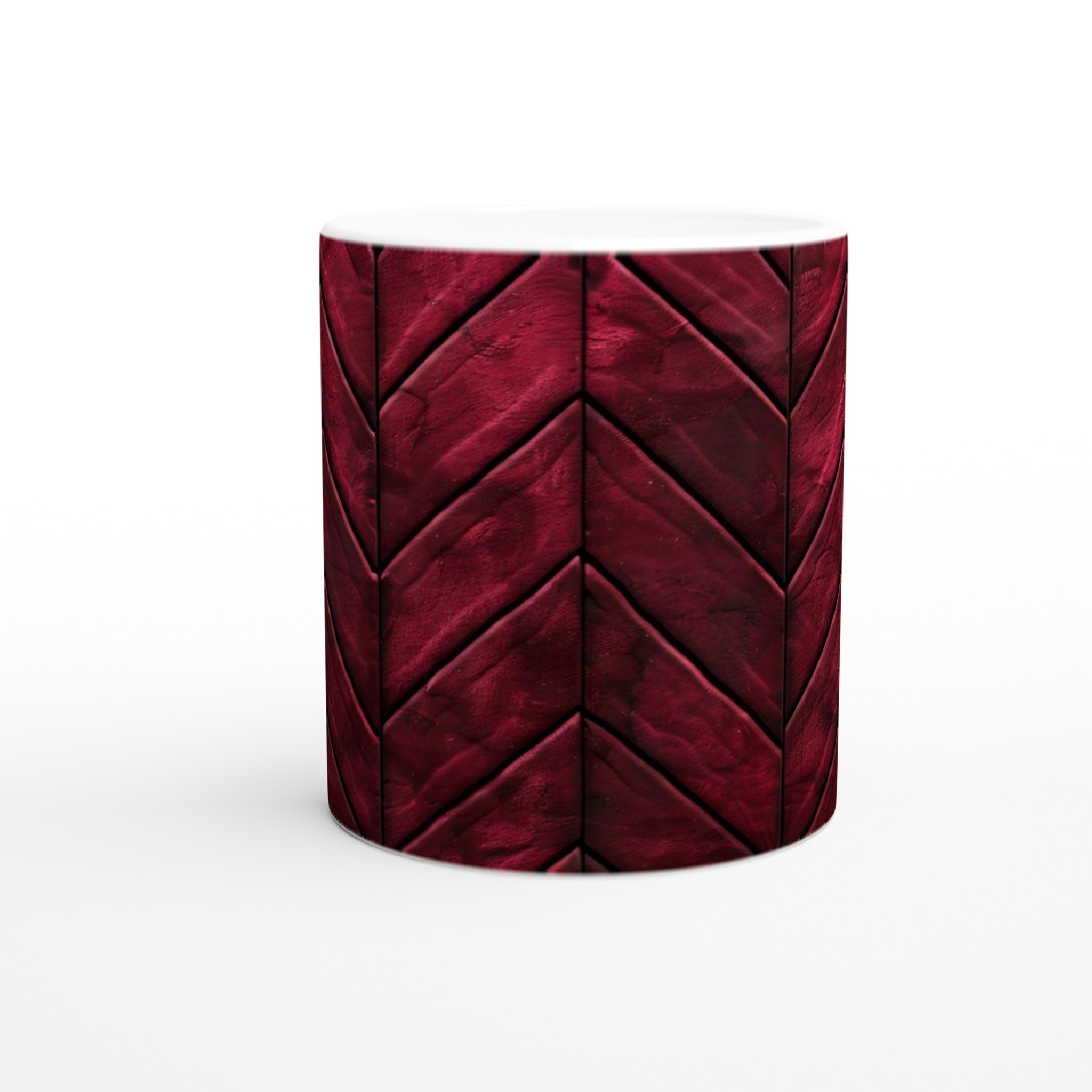 Vit 11oz keramisk mugg med elegant vinröd geometri – välj bland 7 djärva keramikfärger 8 53644fc1-4045-45d1-99c3-61d7c073c994
