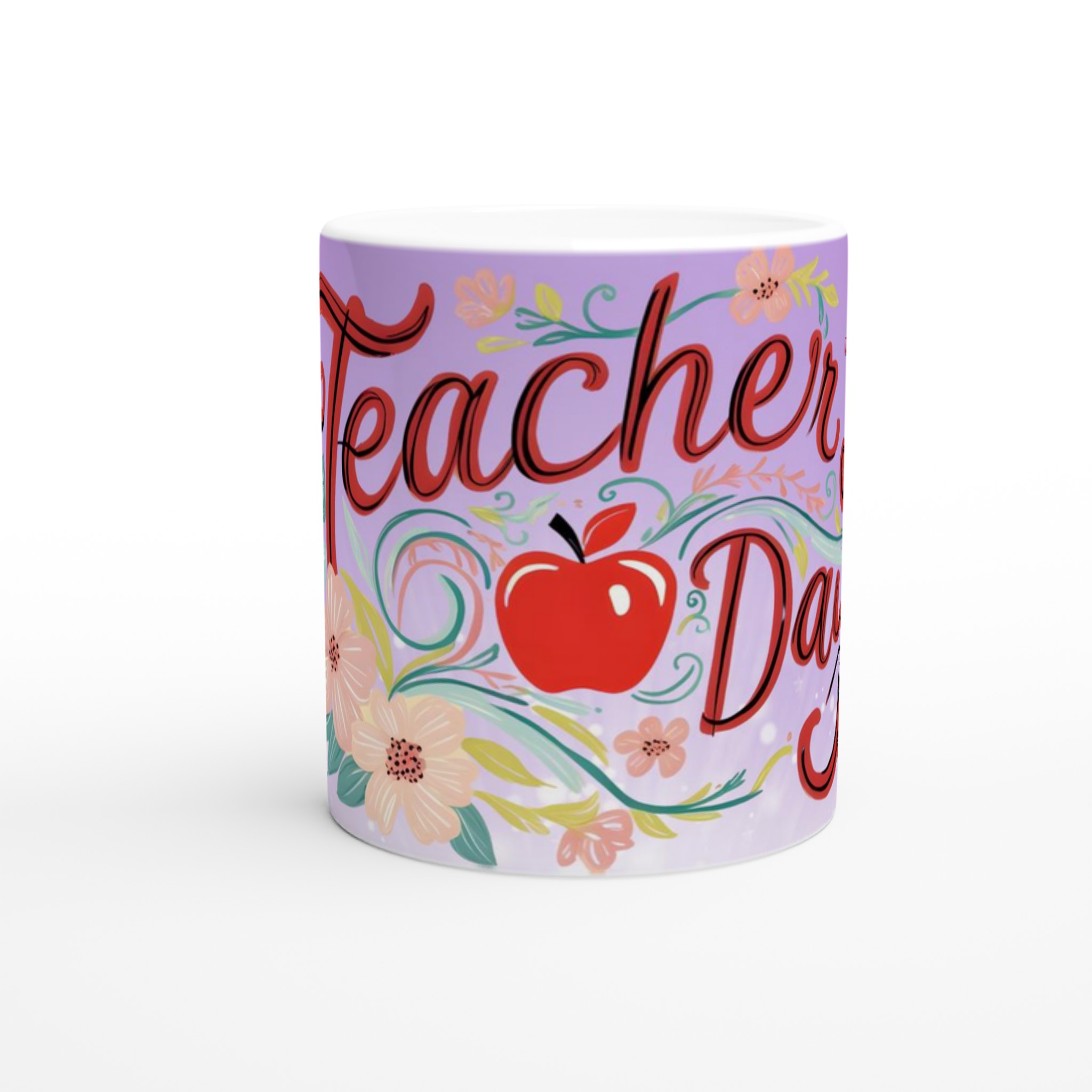 Teacher's Day 11oz Ceramic Mug – Celebrate with Vibrant Floral & Apple Design 8 538782bd-cd9d-4a5d-a452-78a6d6df90ba