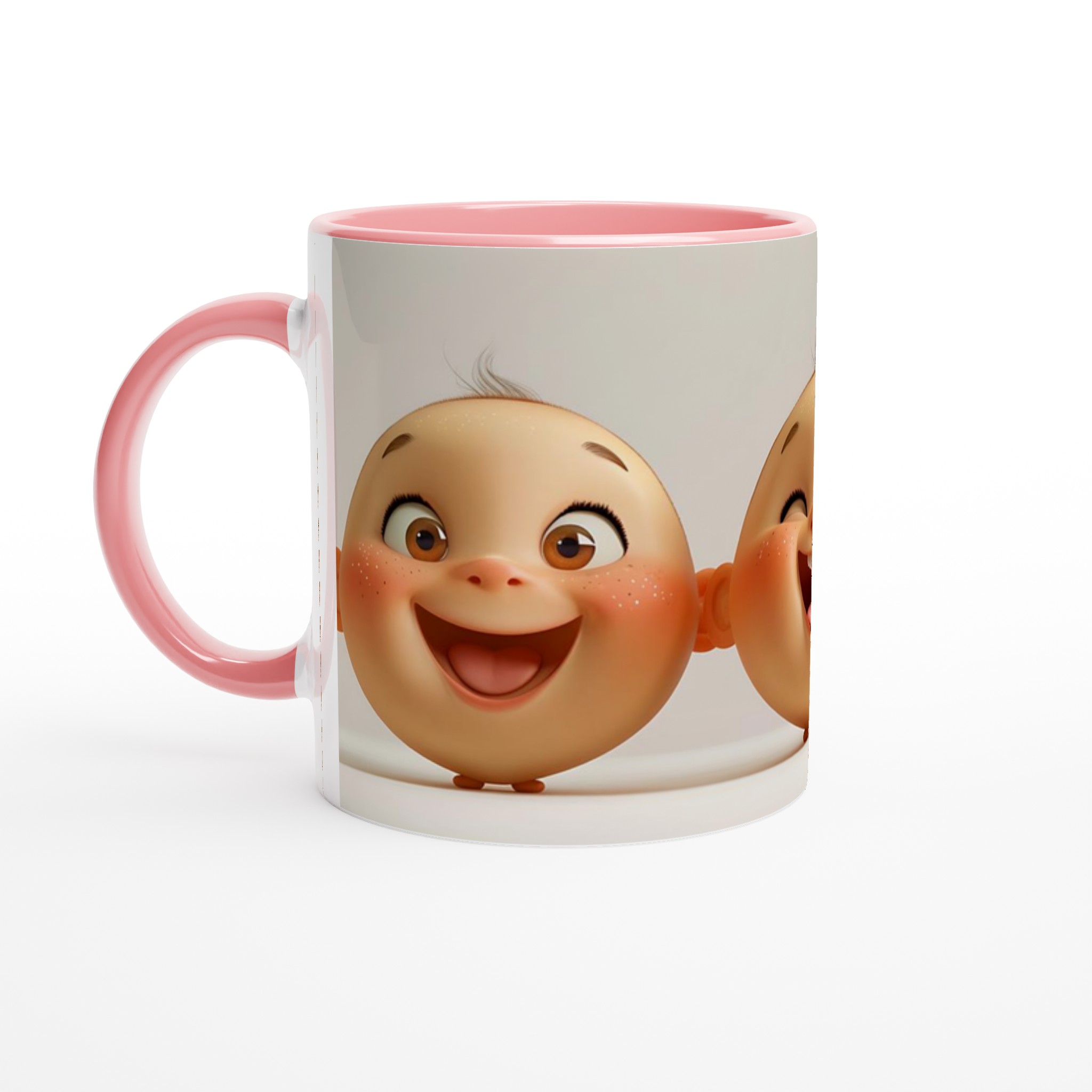 Glad Bebis Mugg - Keramisk Kopp med Charmigt Ansikte och Personliga Färgalternativ 6 53899e22-63f0-48b6-9bfb-c7b7a04234d9