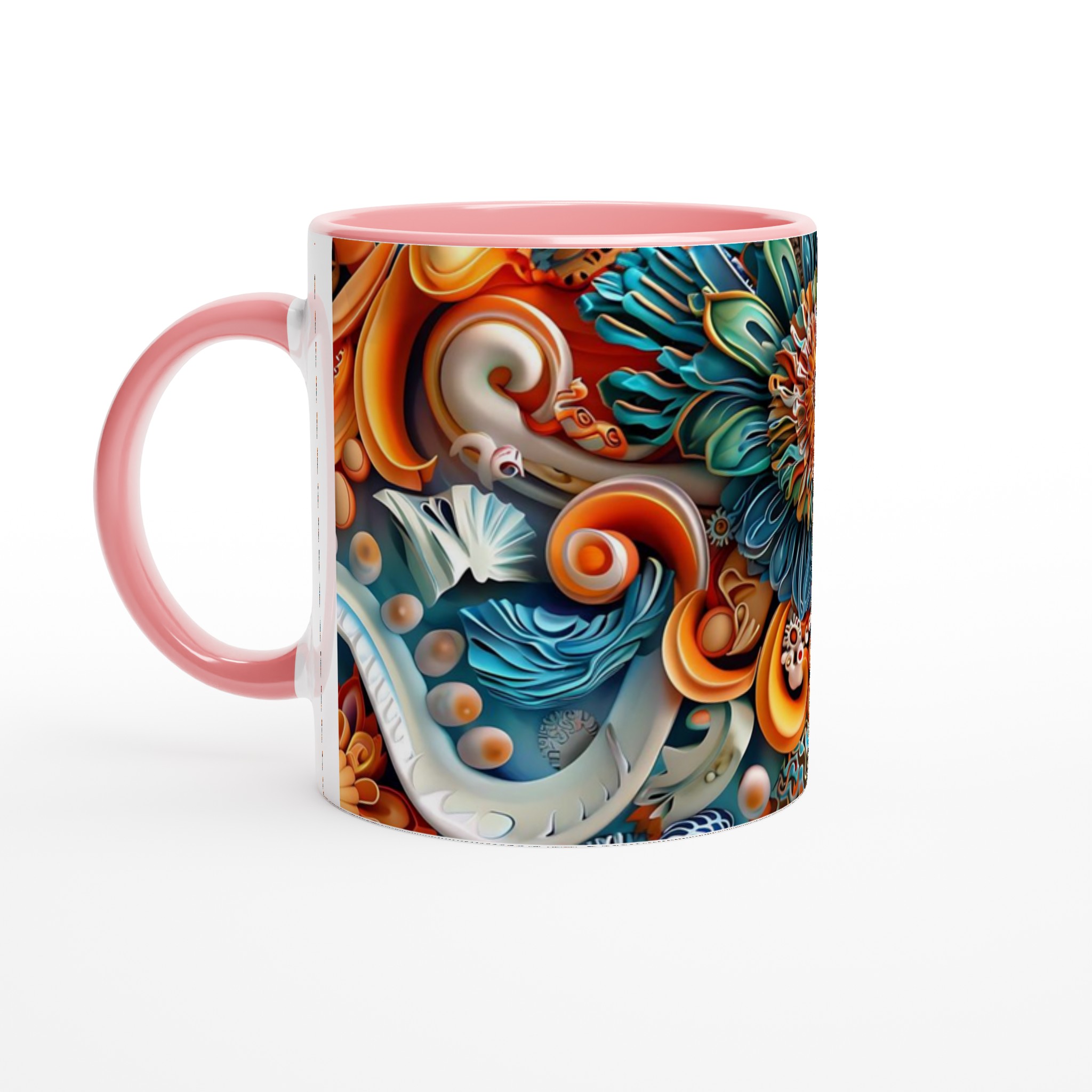 Abstrakt Mandala 11oz Keramikmugg – Livliga Färger för Din Kaffestund 6 53919693-eb85-439b-94cf-3ee5d4ddc839
