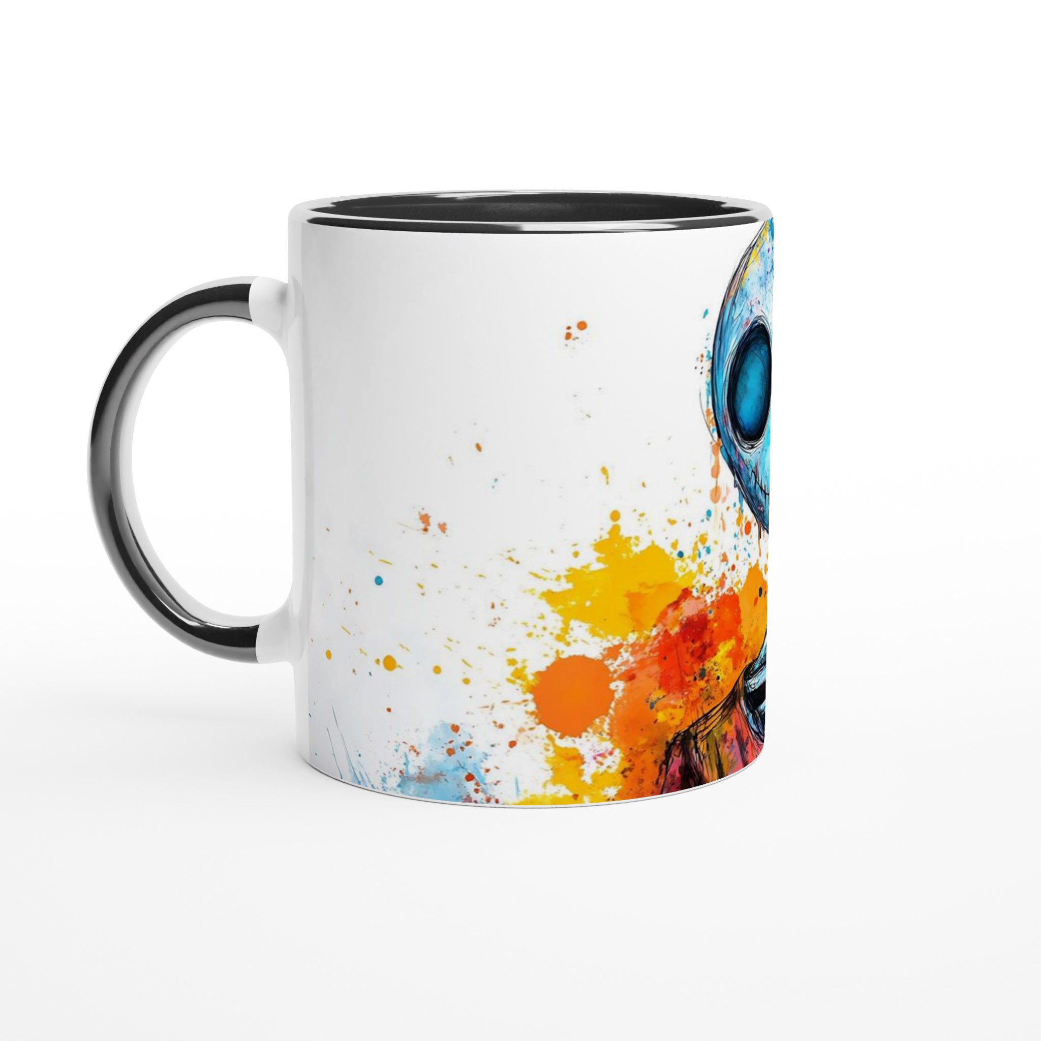 Färgsprakande Skelett Mugg - Unik Keramikmugg för kaffe, te & kreativitet 4 53ce603c-ada2-498b-b421-5b98f6937014