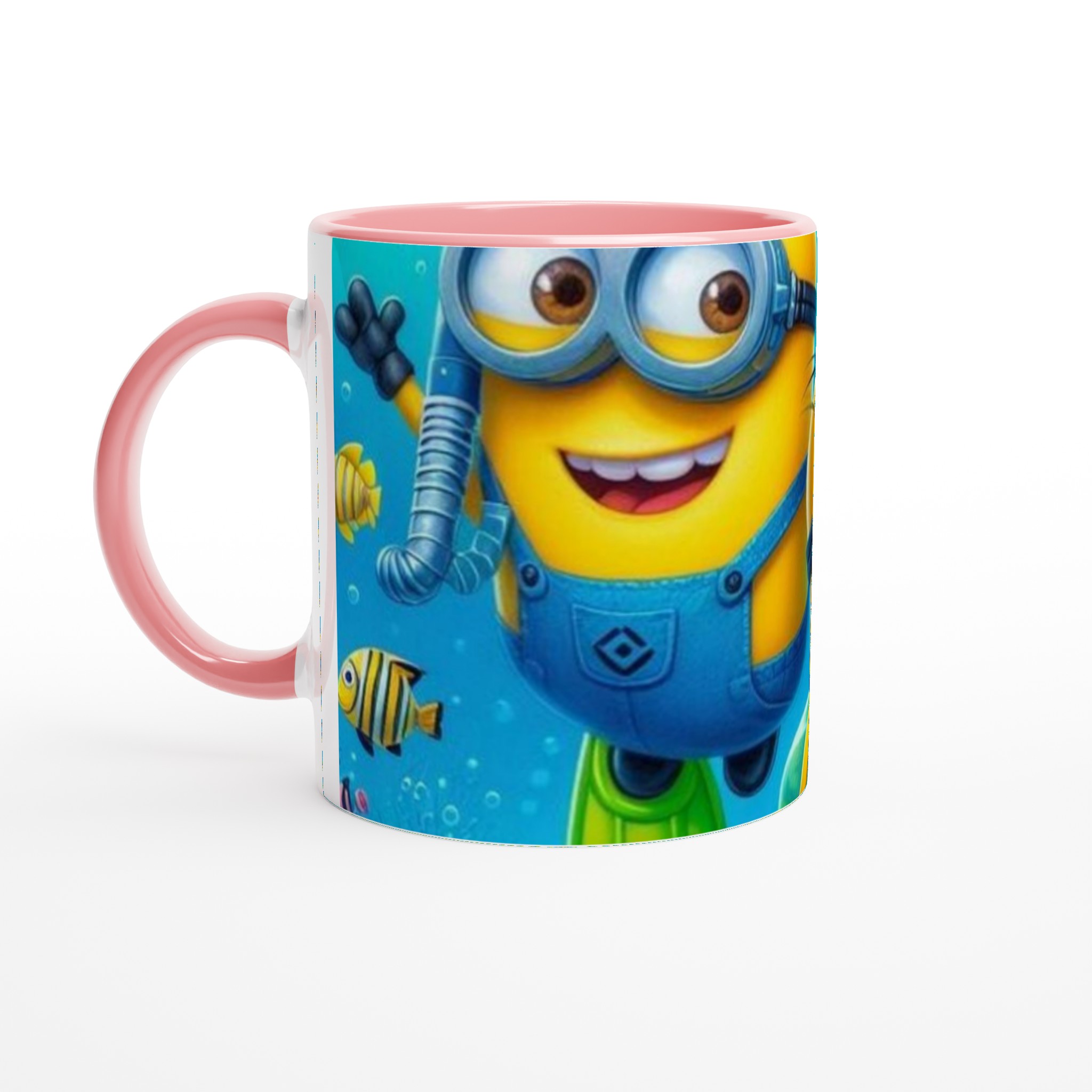 Vit 11oz keramisk mugg med färgstarkt Minions-motiv – välj bland flera glada färger 6 53f0b620-9db9-47aa-81cc-315dfbbc3547