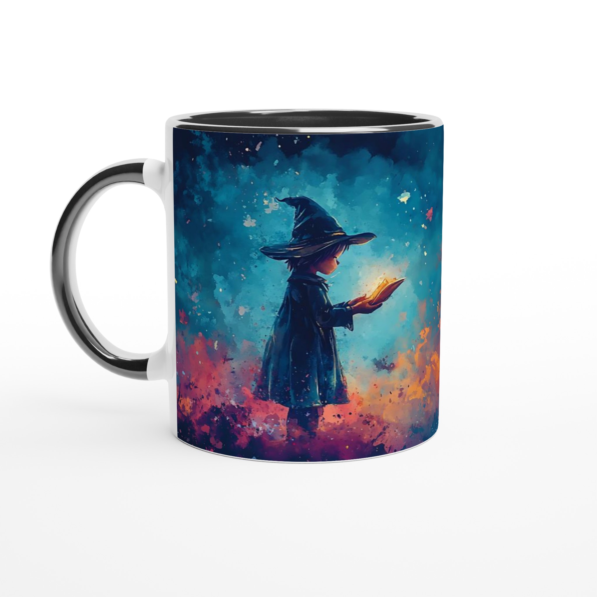 Magical Halloween Pumpkin & Witch Ceramic Mug – Spooky Watercolor Art in Your Choice of 7 Colors 4 540a44bf-4ca6-4e2c-9c8a-1e120c6f3d99