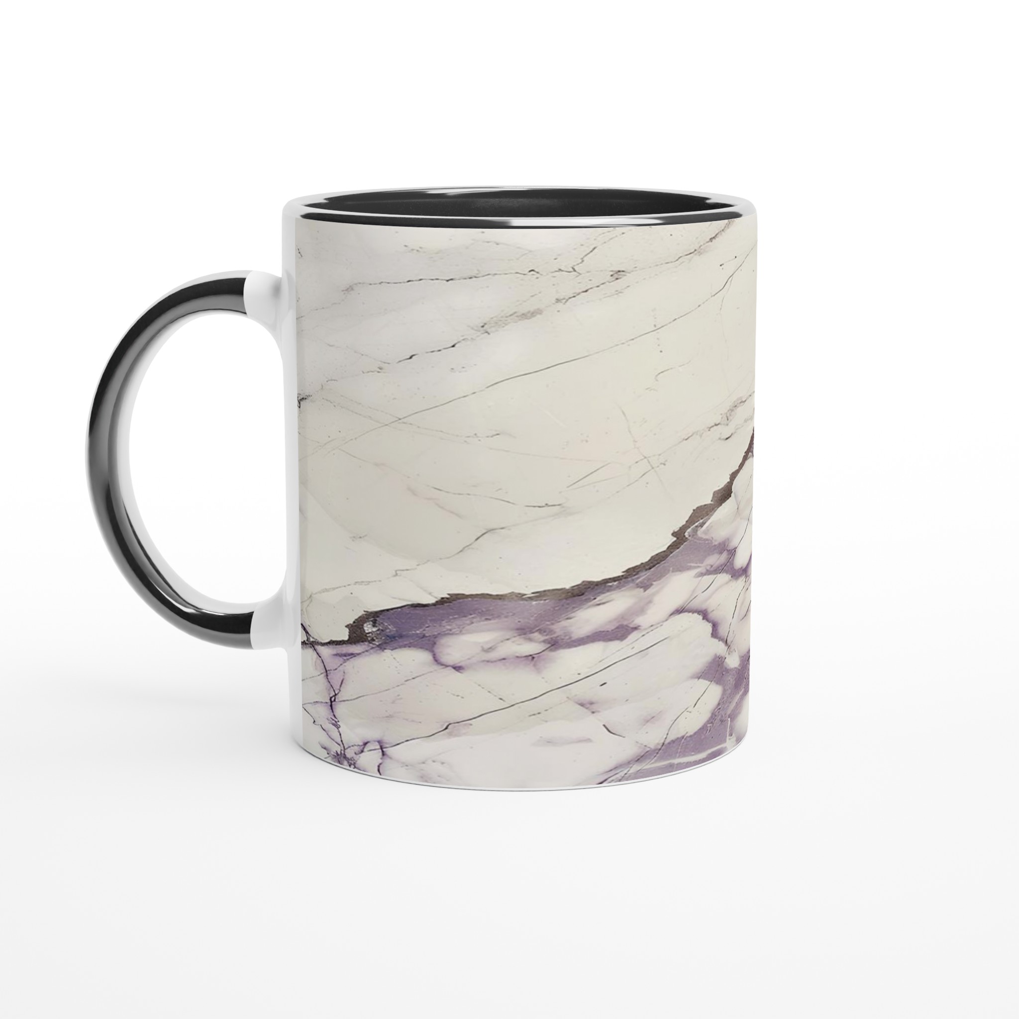 Lyxig 11oz Marmor Keramisk Mugg – Vit och Lila Marmor Mönster – Välj Bland 7 Färger 4 544a0528-c085-43b8-aec0-0e6380fc7338