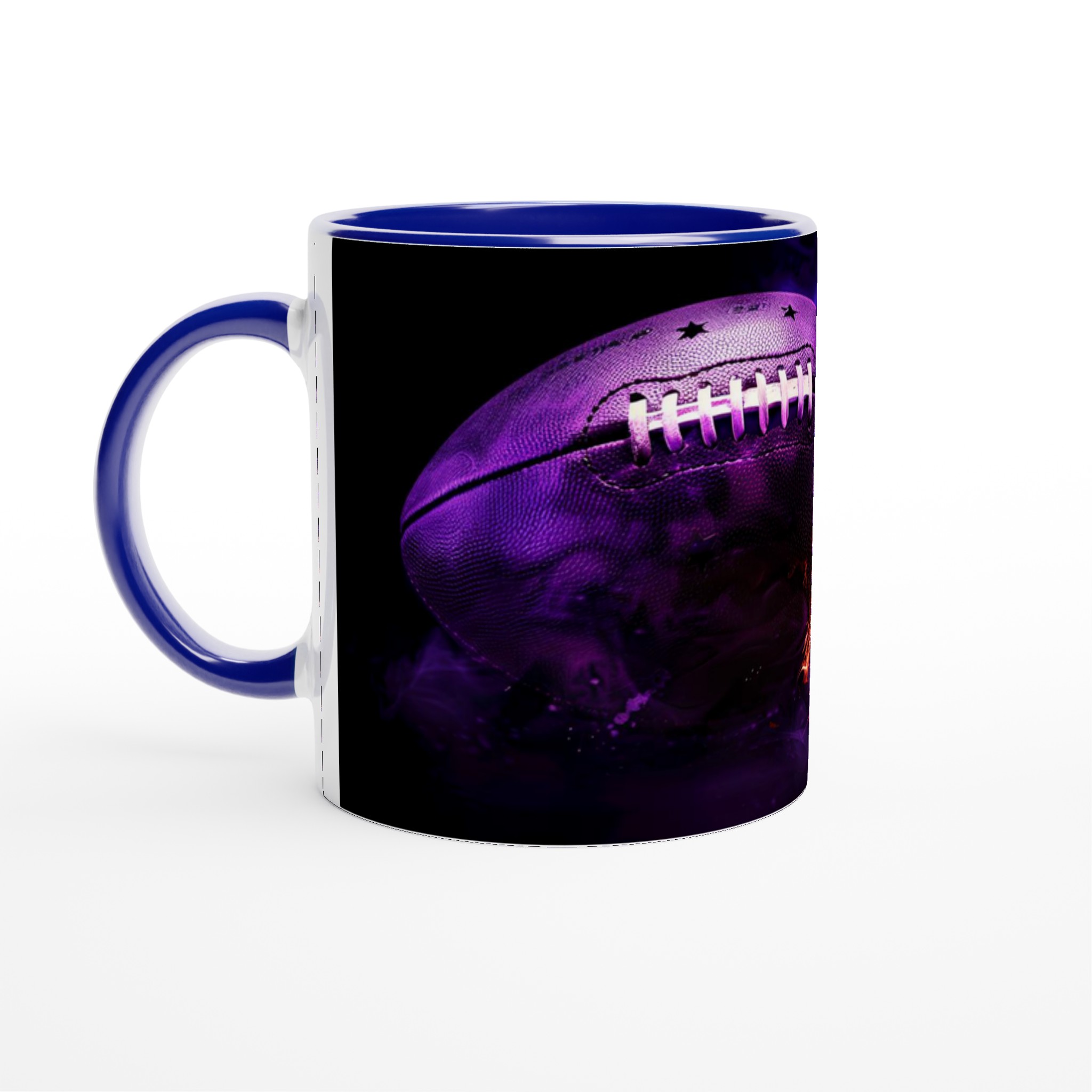 Explosiv Amerikansk Fotboll Mugg – Levande Lila Eld & Actionfylld Design, 11oz Keramisk Mugg 2 546fead3-4088-4f98-9de7-6ca498e0b28a