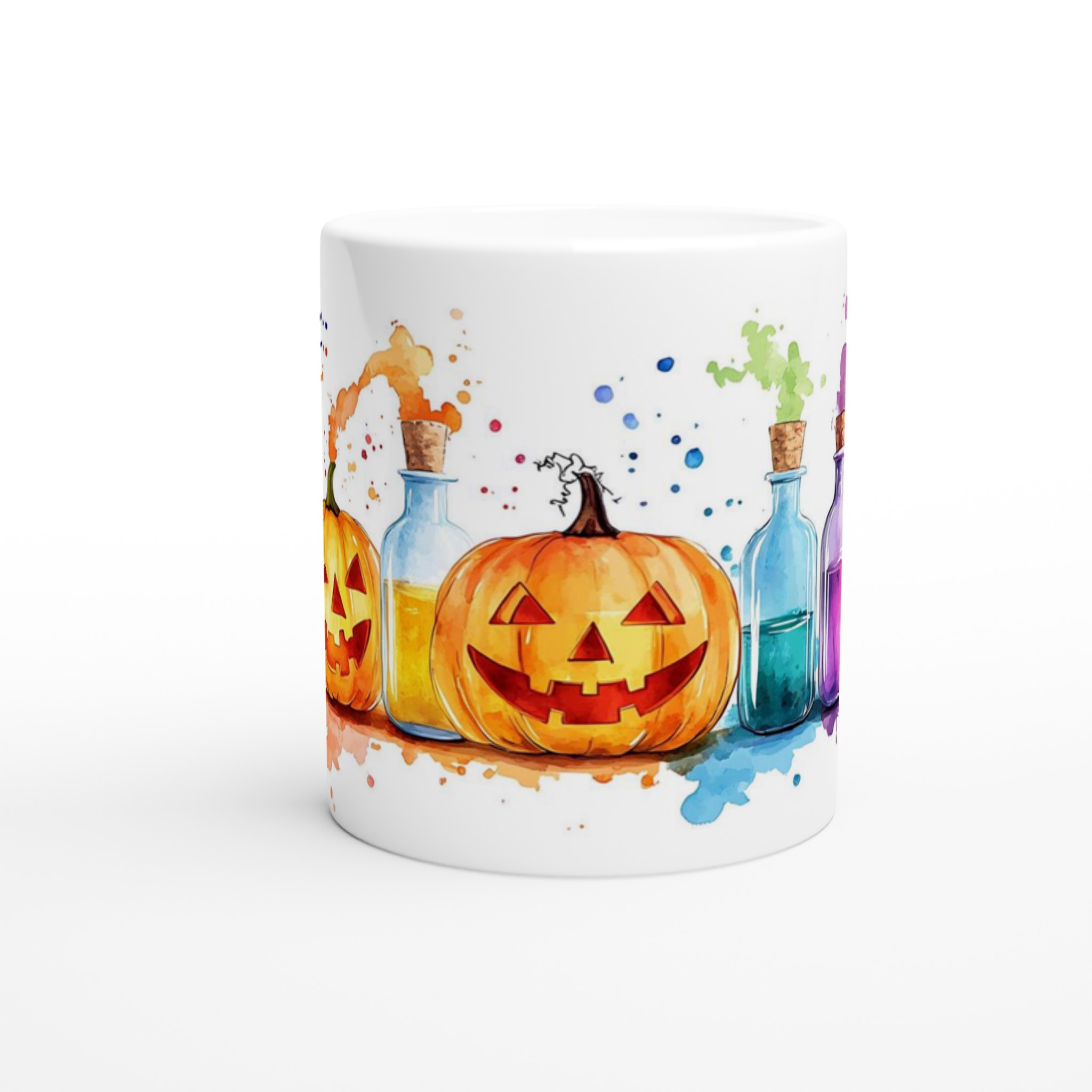 Spooky Brews & Happy Pumpkins – Färgstark Halloween Keramikmugg i ditt val av 7 nyanser 8 547811c2-72c9-4032-af24-cfff5ccb52f5