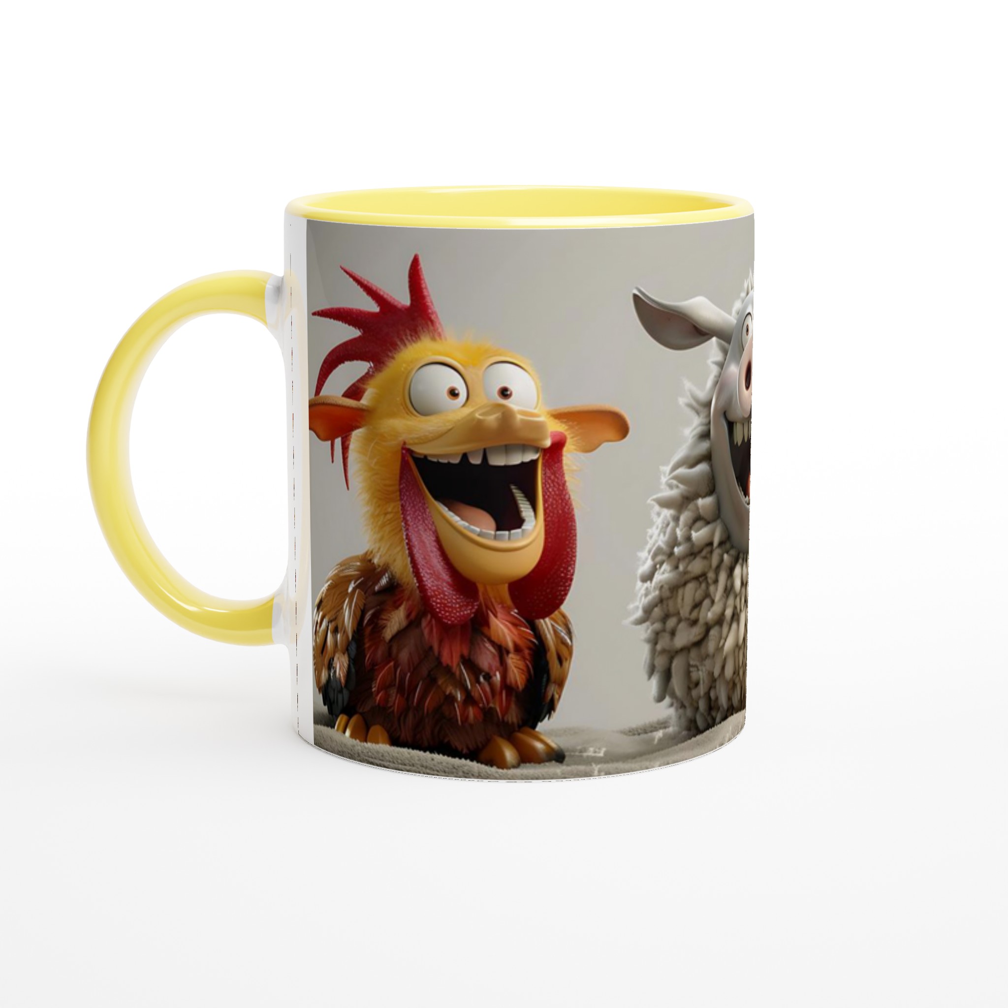 Glada Bondgårdsdjur Keramikmugg – En Skrattfest för Ditt Kaffe, Välj Din Favoritfärg! 3 54937d27-2585-4d1c-8bdd-9d04b25e2b35