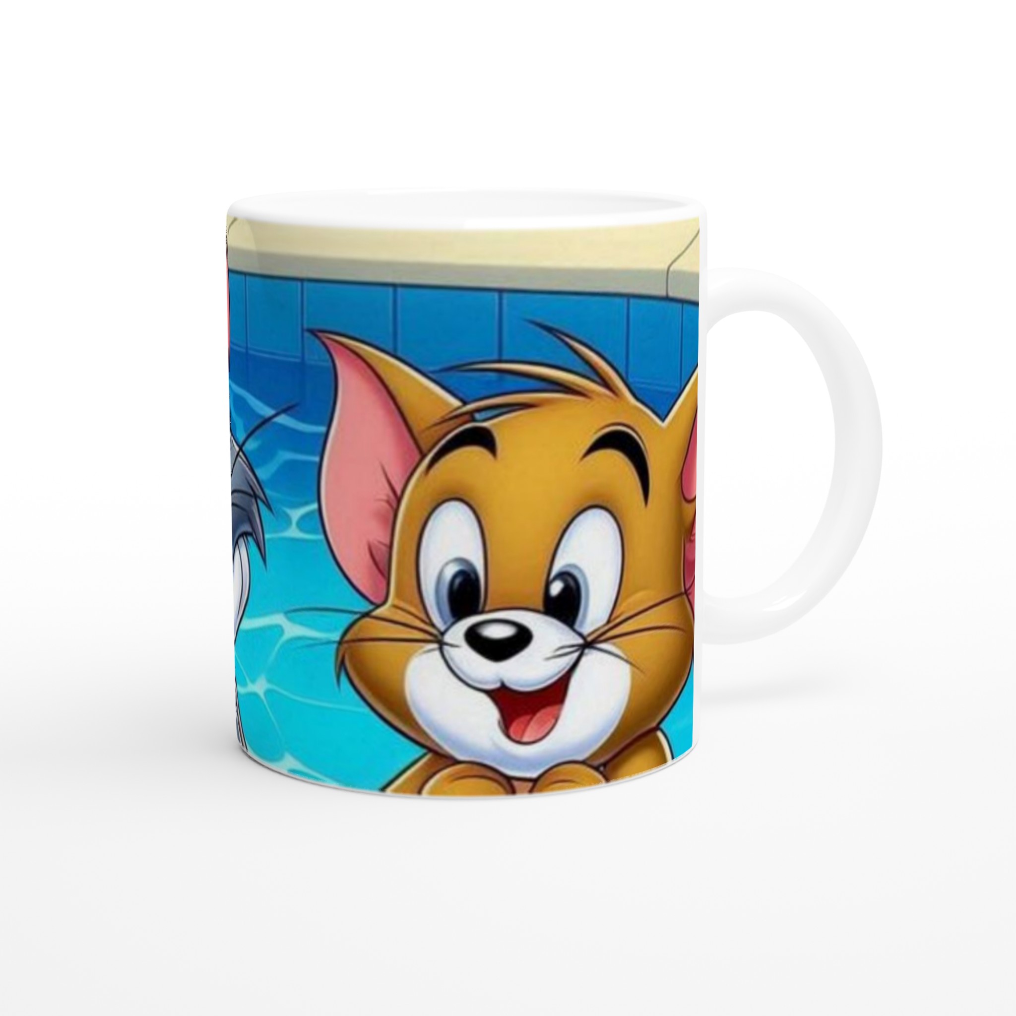 Vit 11oz keramisk mugg med färgstarkt Tom & Jerry-motiv i flera keramiska färger 9 54a53ccf-ed2d-49d4-9c62-c3fd61565906