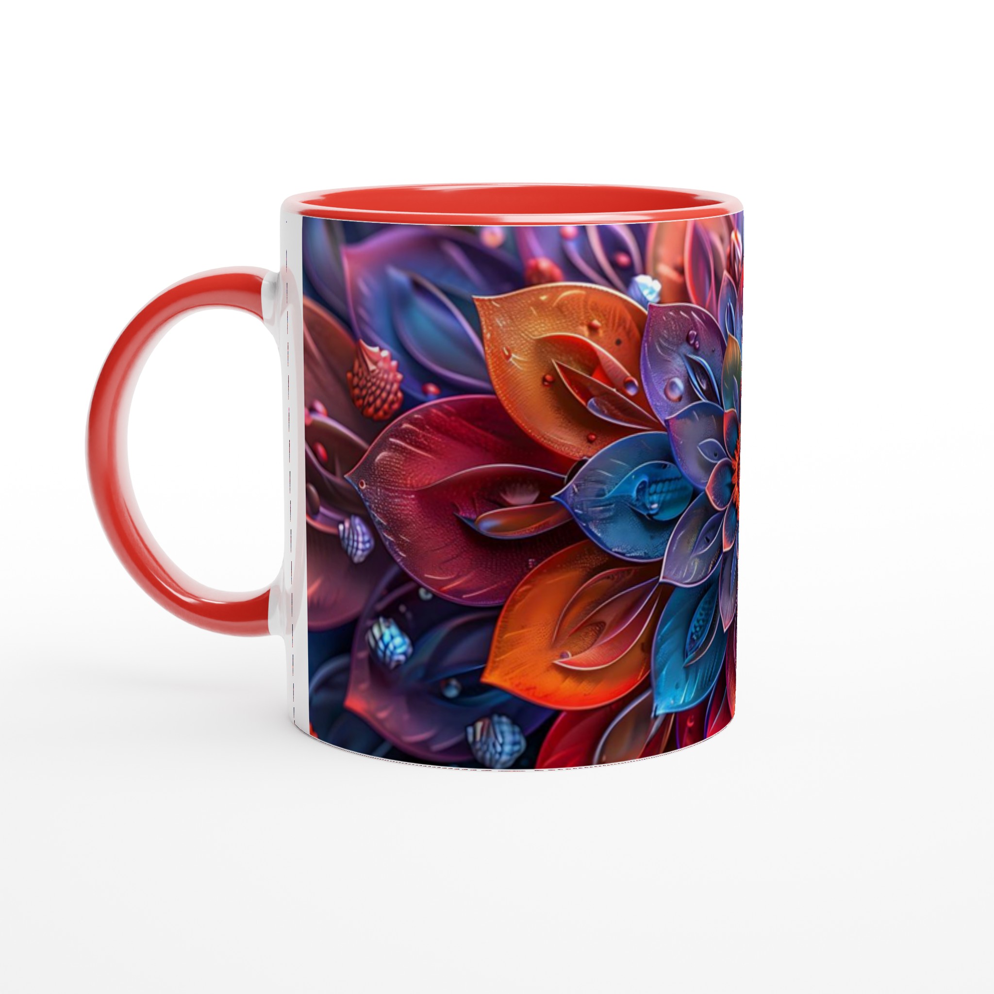 Abstrakt Mandala 11oz Keramisk Mugg – Konstfull Design i Levande Färger för Kaffeälskaren 5 54b8f86e-586f-4dce-a845-2f645af43040