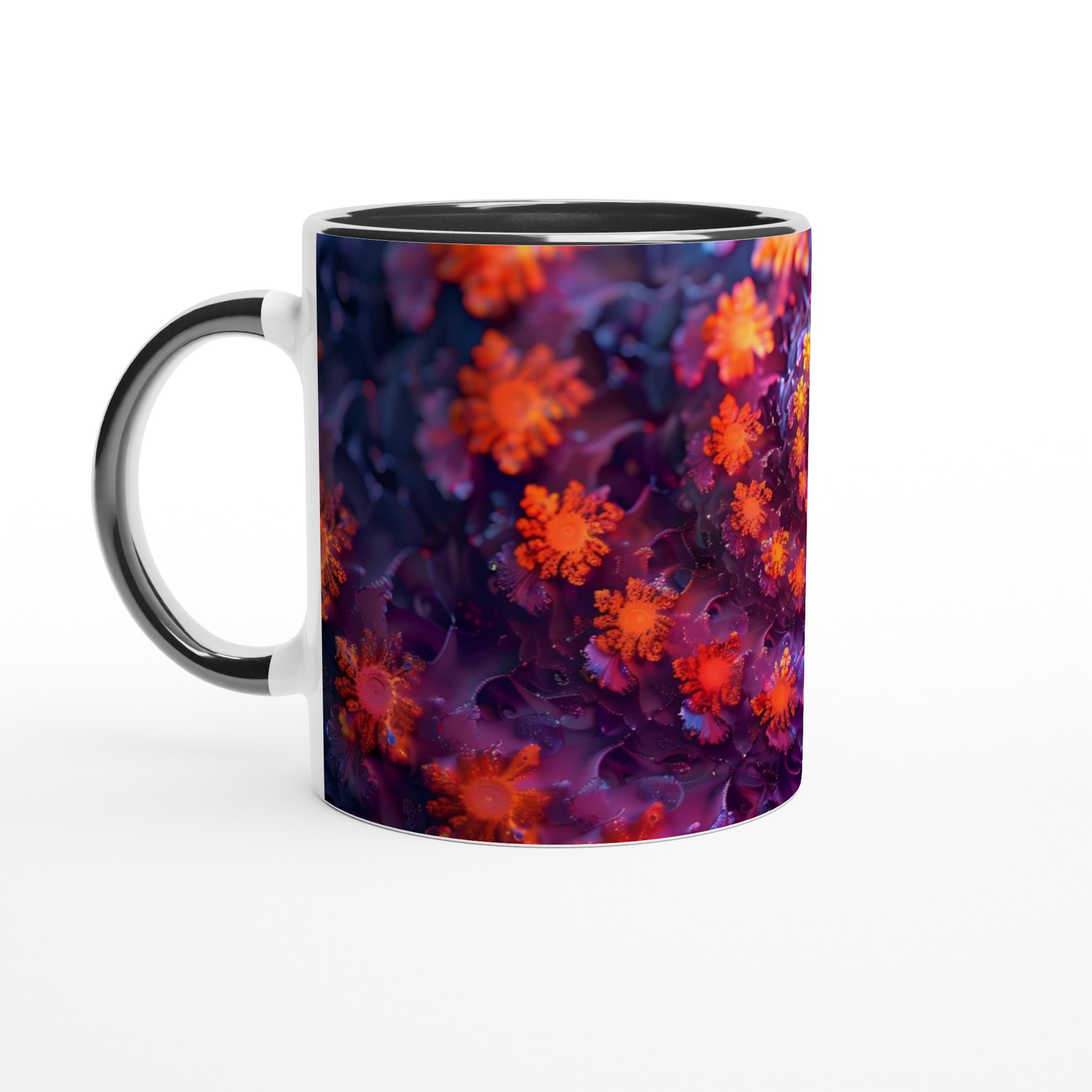 Abstrakt Spiralblomma Mugg - 11oz Keramisk Kaffemugg med Konstfull Design & Flera Färgalternativ 4 54bc1ad3-62ab-4ab9-9e43-e62826c6b4d8