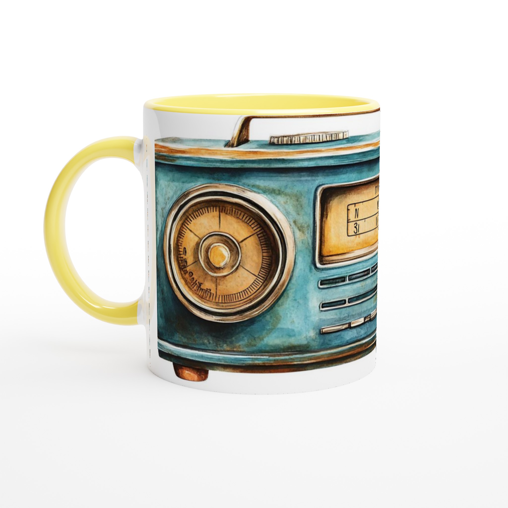 Nostalgi i Akvarell: Vintage Radio Keramikmugg – Din Kaffepaus med en Touch av Retrocharm 3 54bc1f77-2750-41da-ba0a-dd203b1ace1e