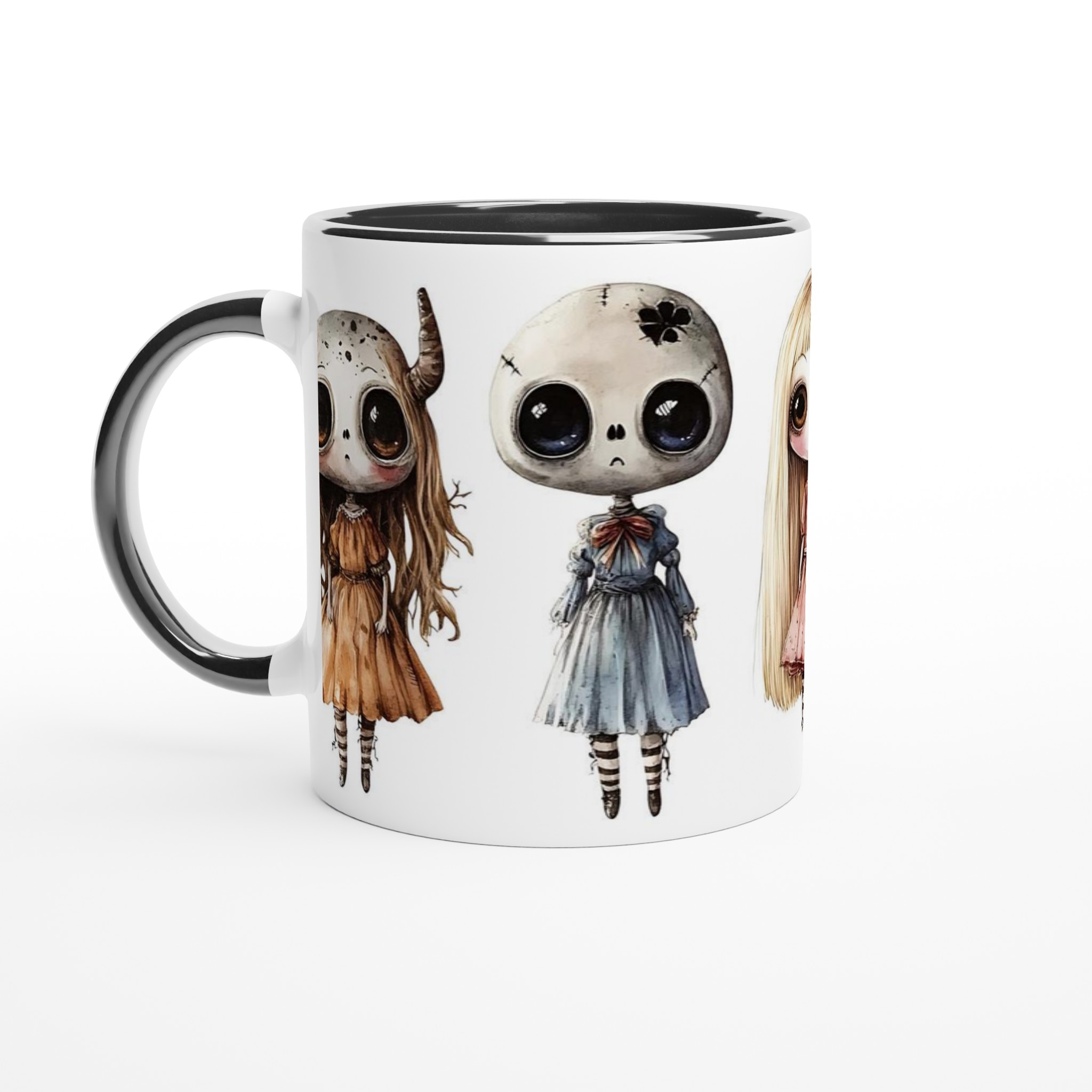 Udda Vänner Keramikmugg - Gotisk Chibi Stil med Stora Ögon. Välj din färg! 4 54cbf152-b5c9-4211-aceb-d2340602006c