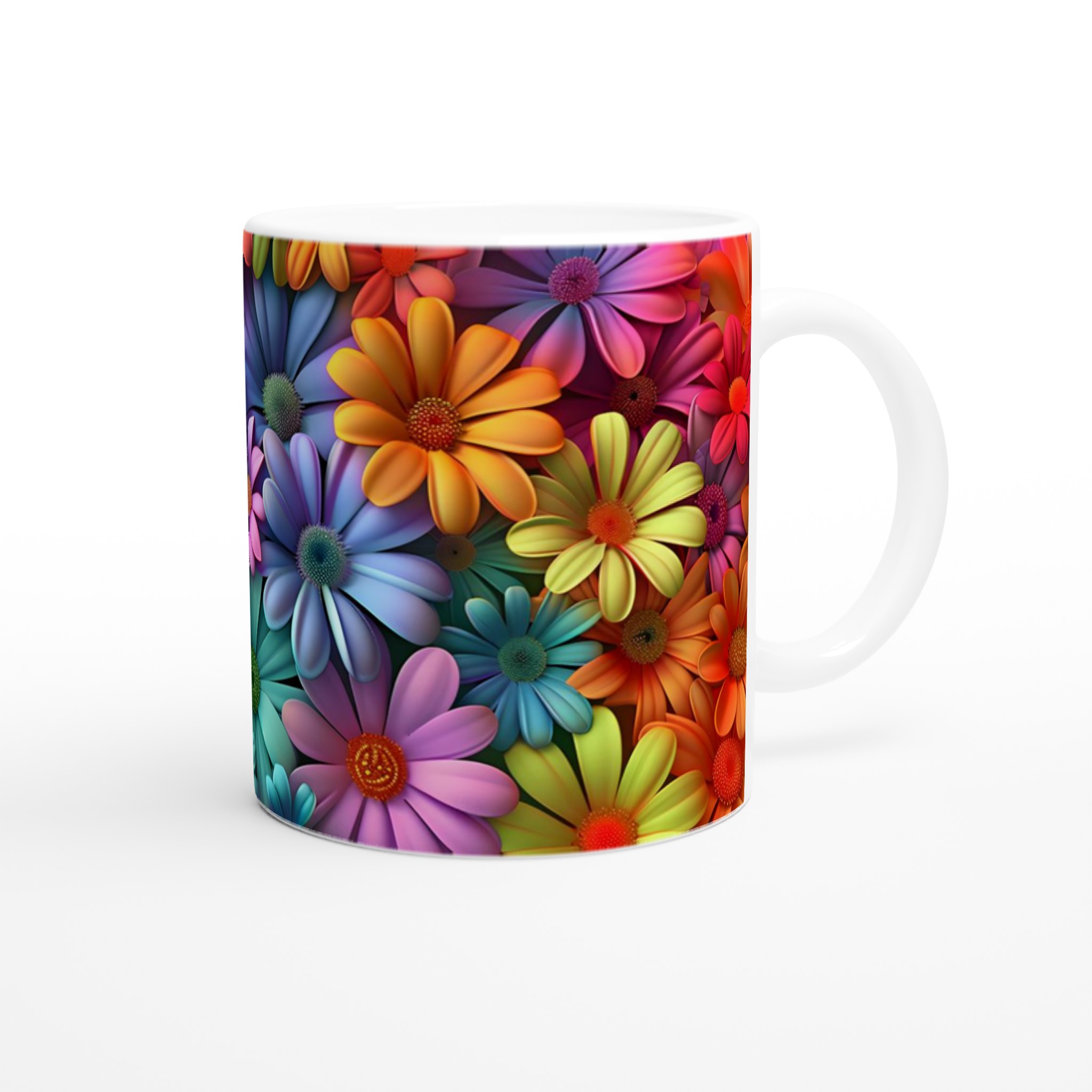 Färgglad Blommig Keramikmugg 11oz – Välj din glada färg! 10 54e363ec-c943-4c17-9635-73195225aaca