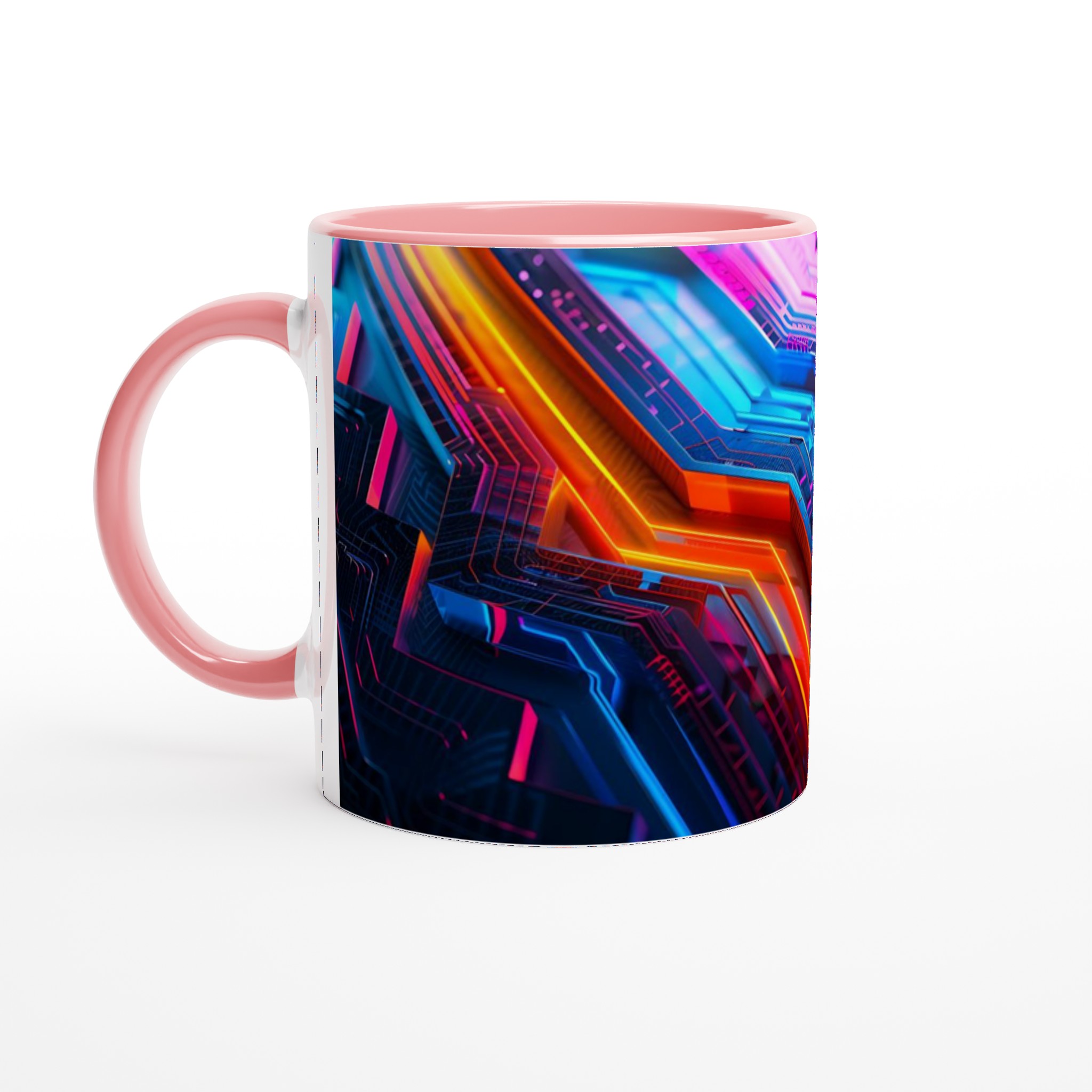 Neon Circuitry Design 11oz Keramisk Mugg – Lysande Abstrakt Konst för Din Kaffestund 6 54f7ad84-a68d-4c76-8849-fd6ab9b85cbc