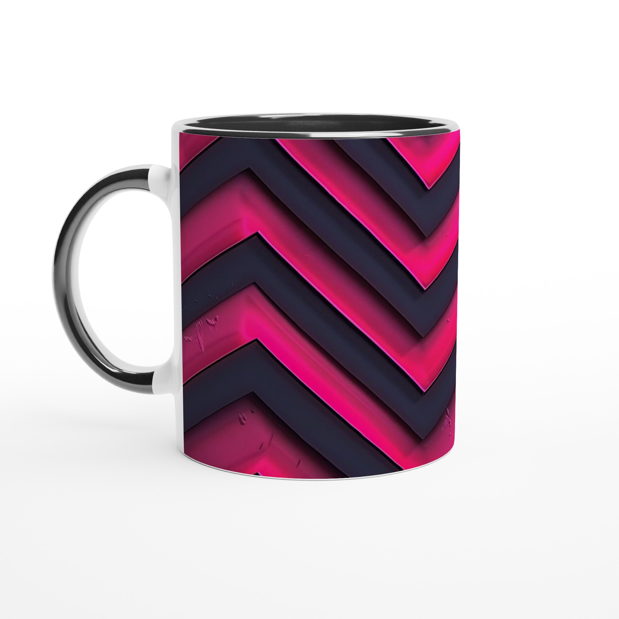 Neon Vågmönster Keramikmugg - 11oz, Levande Färgval 4 5503e915-02d5-4ae2-a0ed-acd60e48d151