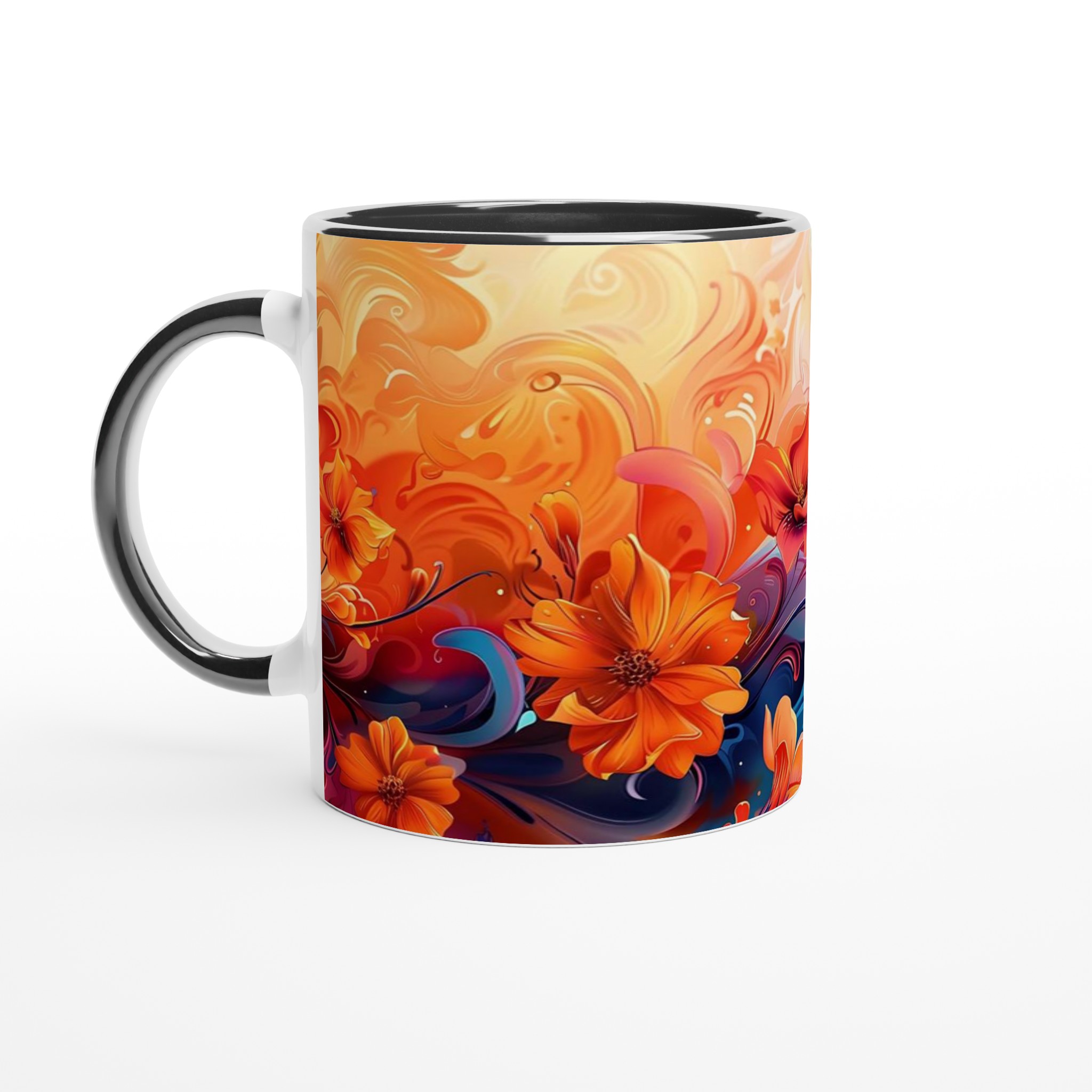 Abstrakt Blommig Konst Mugg – Livfulla Nyanser & Konstnärlig Elegans, Välj Bland Flera Färger 4 5515f36a-b0f3-4f57-b524-fd860ff51f0f