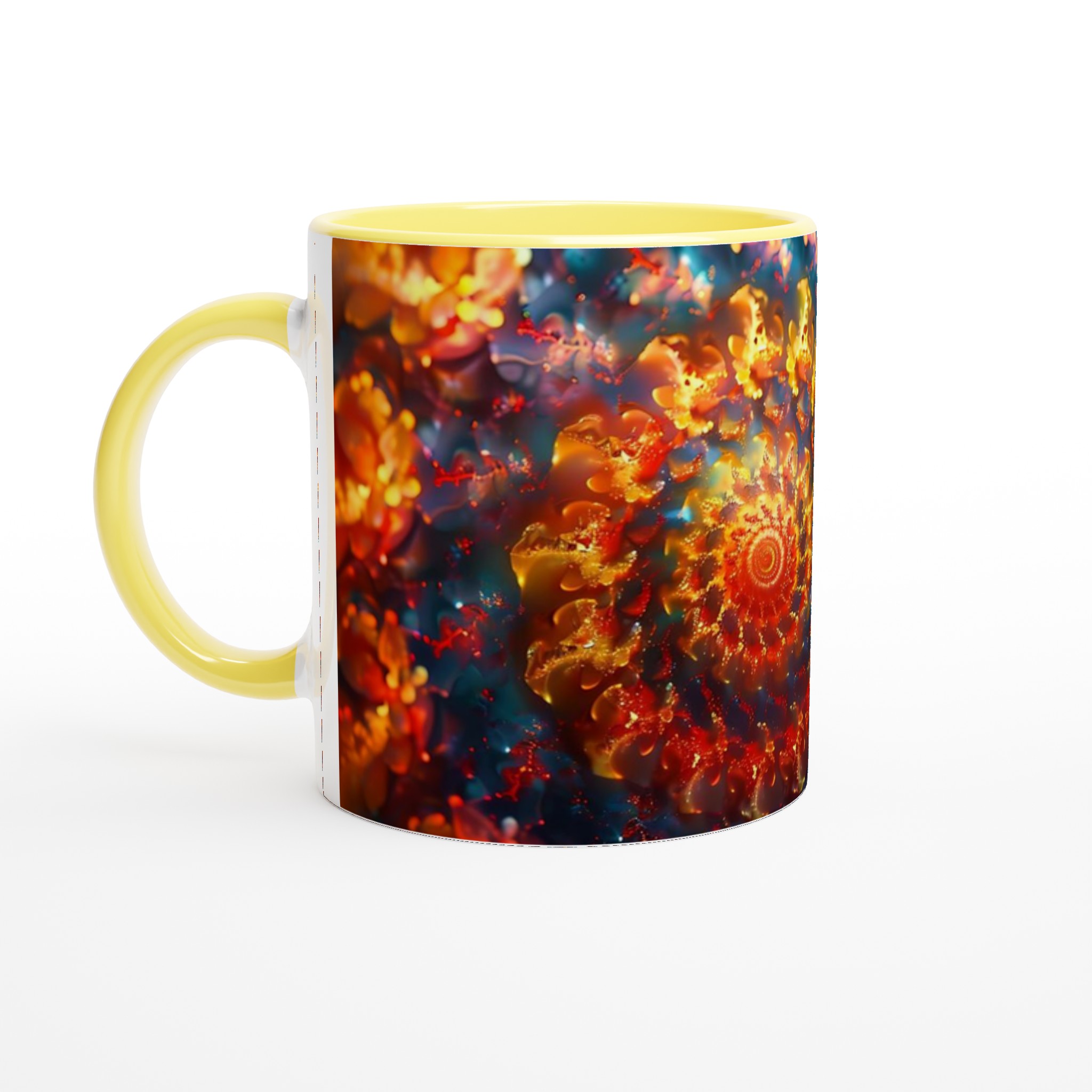 Abstrakt Spiral Keramikmugg - 11oz, Välj mellan 7 levande färger för din unika stil 3 556c1c1e-ce63-4498-ab97-5b4a63429334