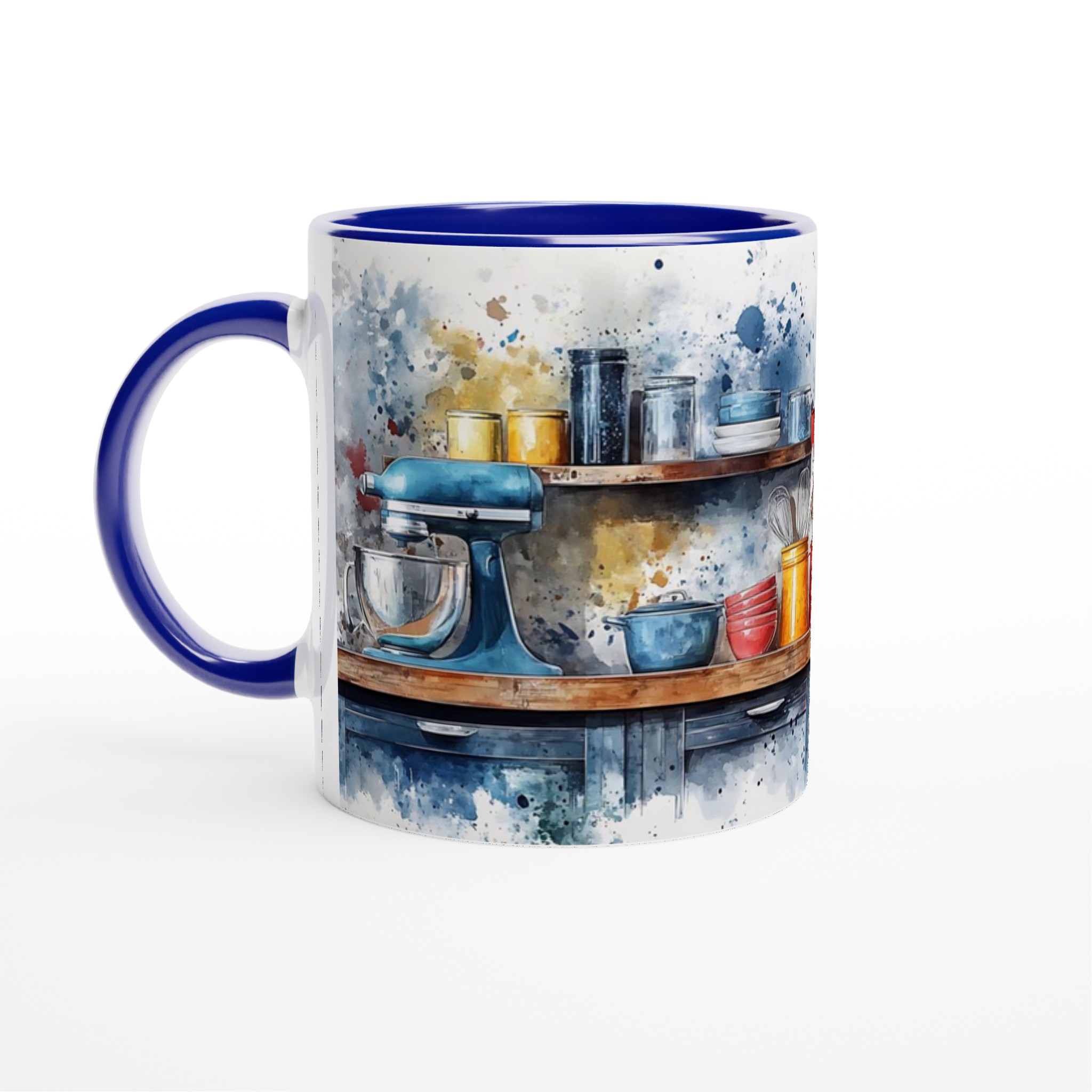 Konstnärlig Köksdetalj 11oz Keramisk Mugg – Färgglad Akvarellinspiration för Din Kaffestund 2 55c7d049-2f91-41fc-9e9e-8a2d8b47f5b4