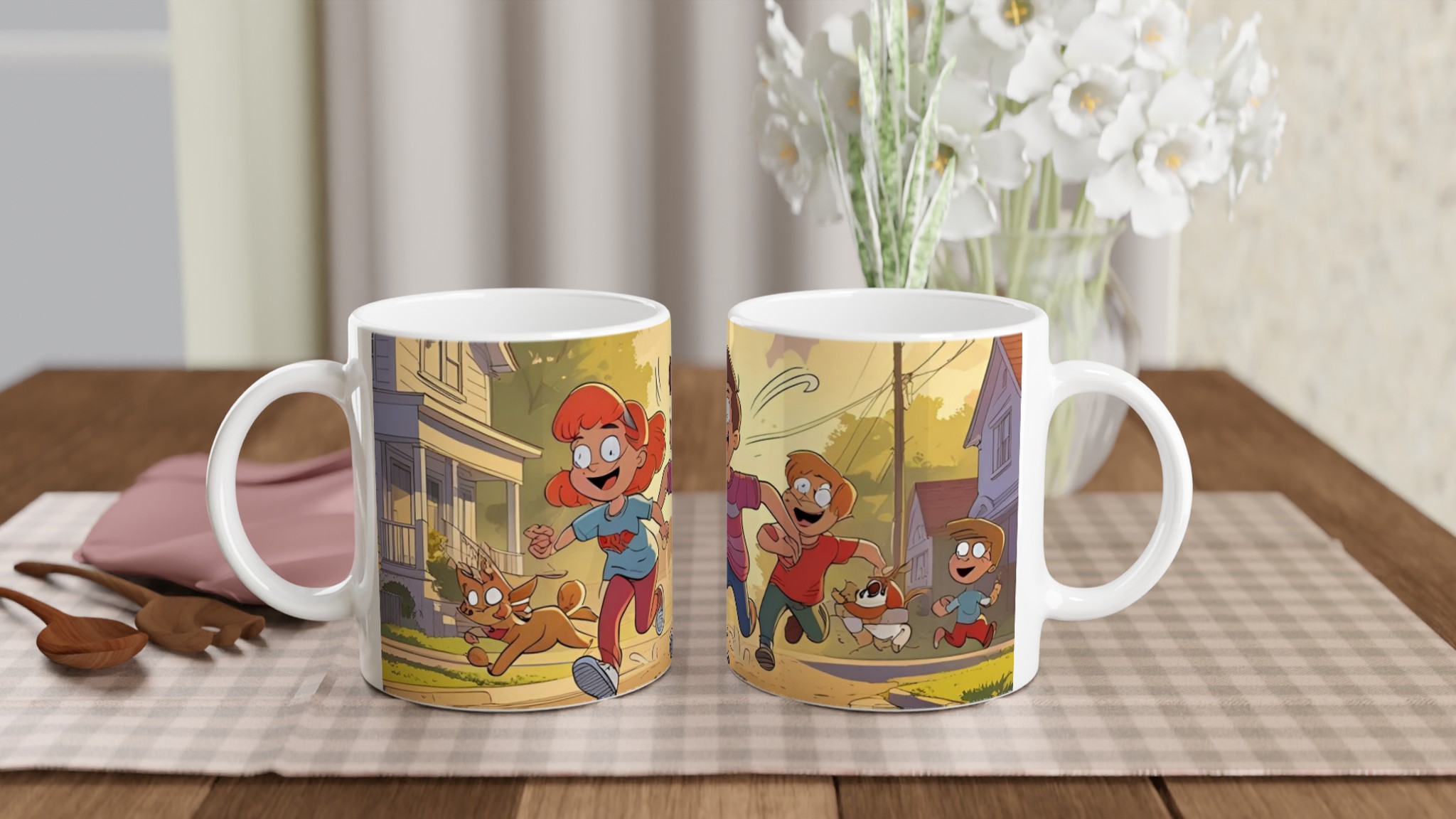 Livfull 11oz keramisk mugg med lekfull design i flera keramiska färger 10 55ce8215-f681-40b1-b4ce-9f1425126ce2