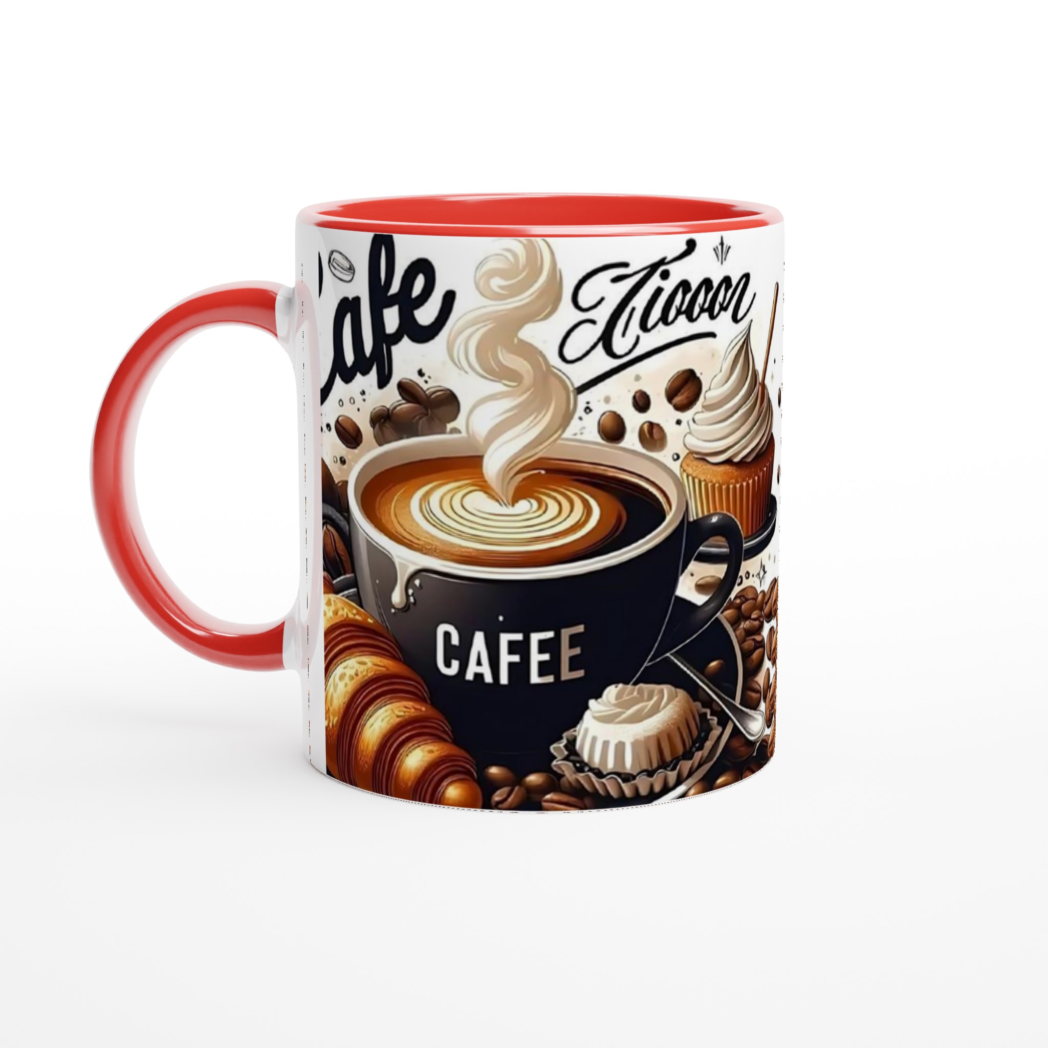 Vit 11oz keramisk mugg med kaffemotiv – välj din favoritfärg för varje kaffestund 5 55d8f0f8-a046-4665-8524-f63192cd19d5