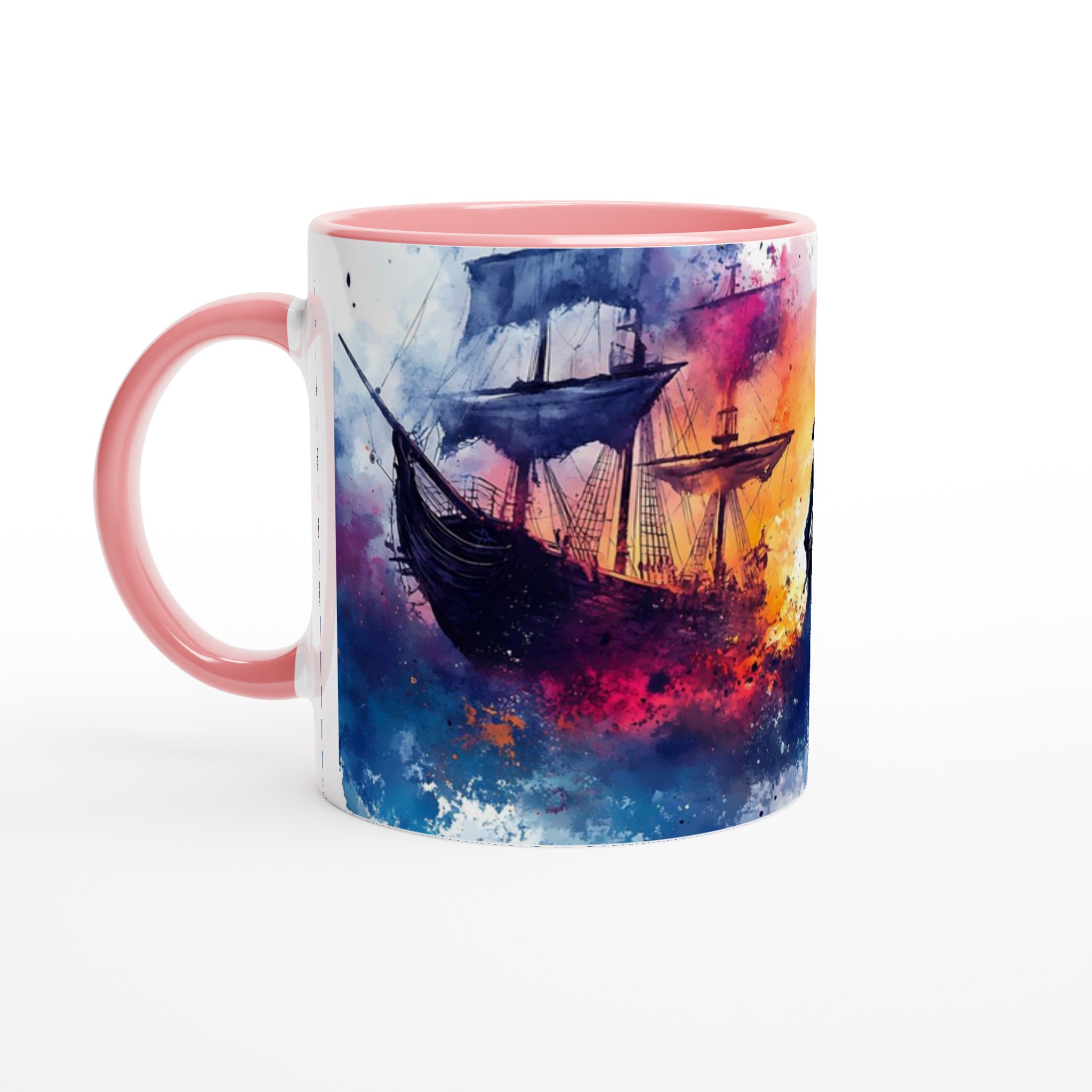 Pirate's Voyage Watercolor Mugg – Äventyrlig Keramikmugg i 7 Fantastiska Färger 6 55e02128-720c-45ff-b582-58bd96b3dba3