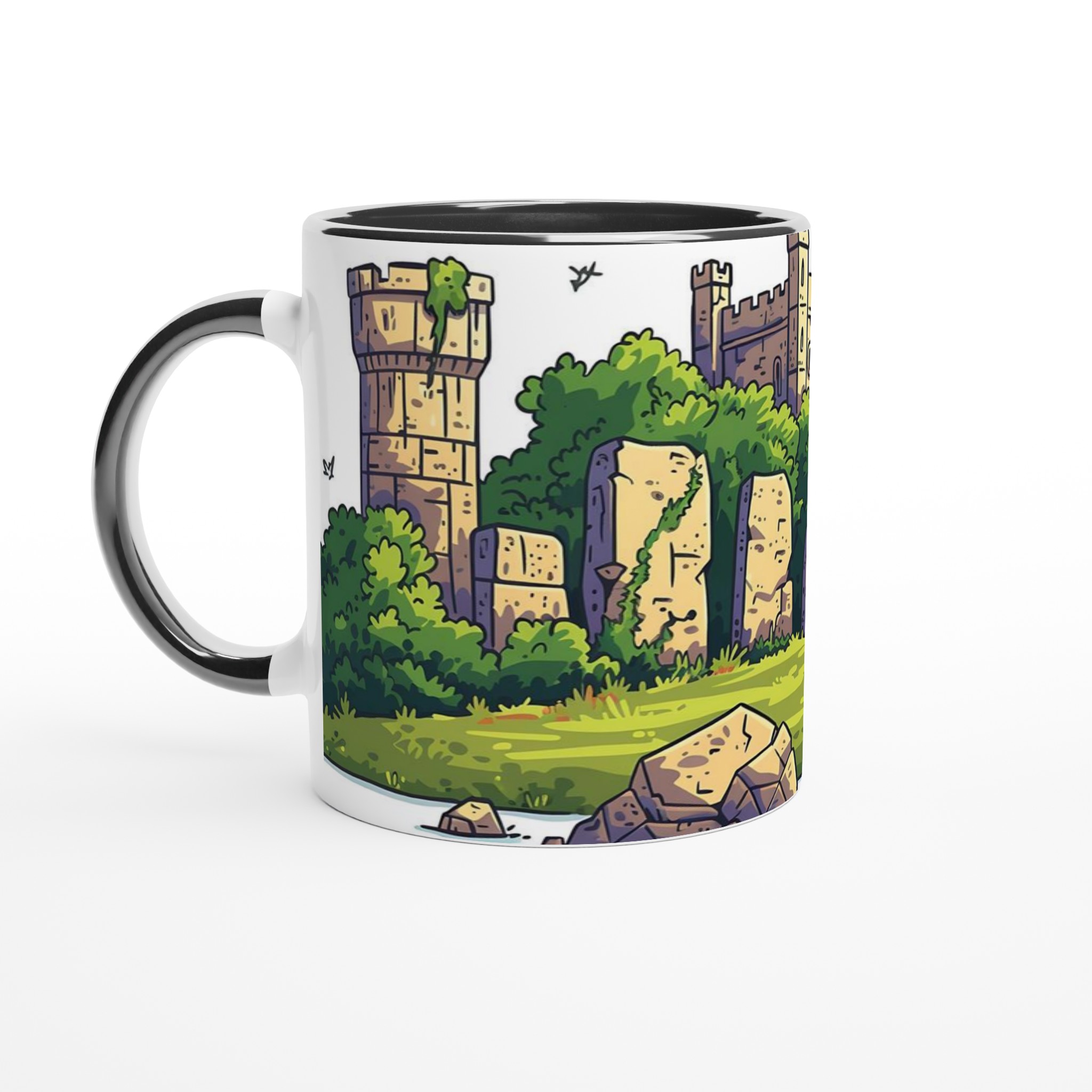 Mystisk slottsö Mugg - Fantasi & Äventyr Kaffemugg i ditt färgval 4 56070b0b-df8e-4d47-b55f-c30f6b7048ea