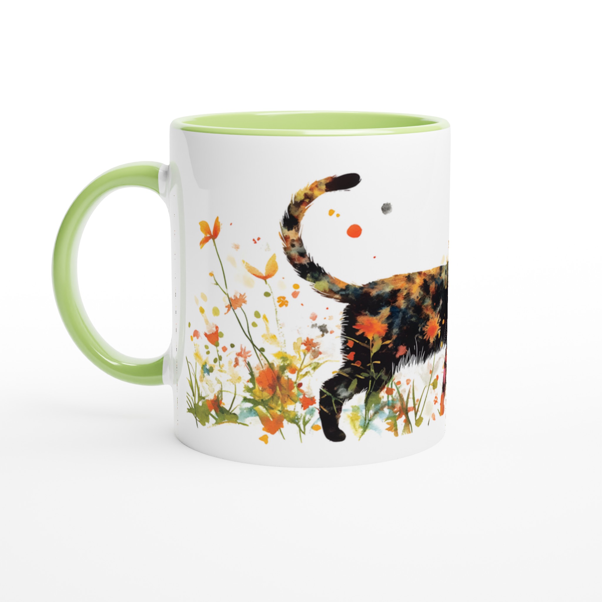 Färgsprakande Katter & Blommor Keramikmugg - 11oz Konstverk för Din Kaffestund 7 561fa9b3-b93e-4ae2-9b79-c124f9328dc1