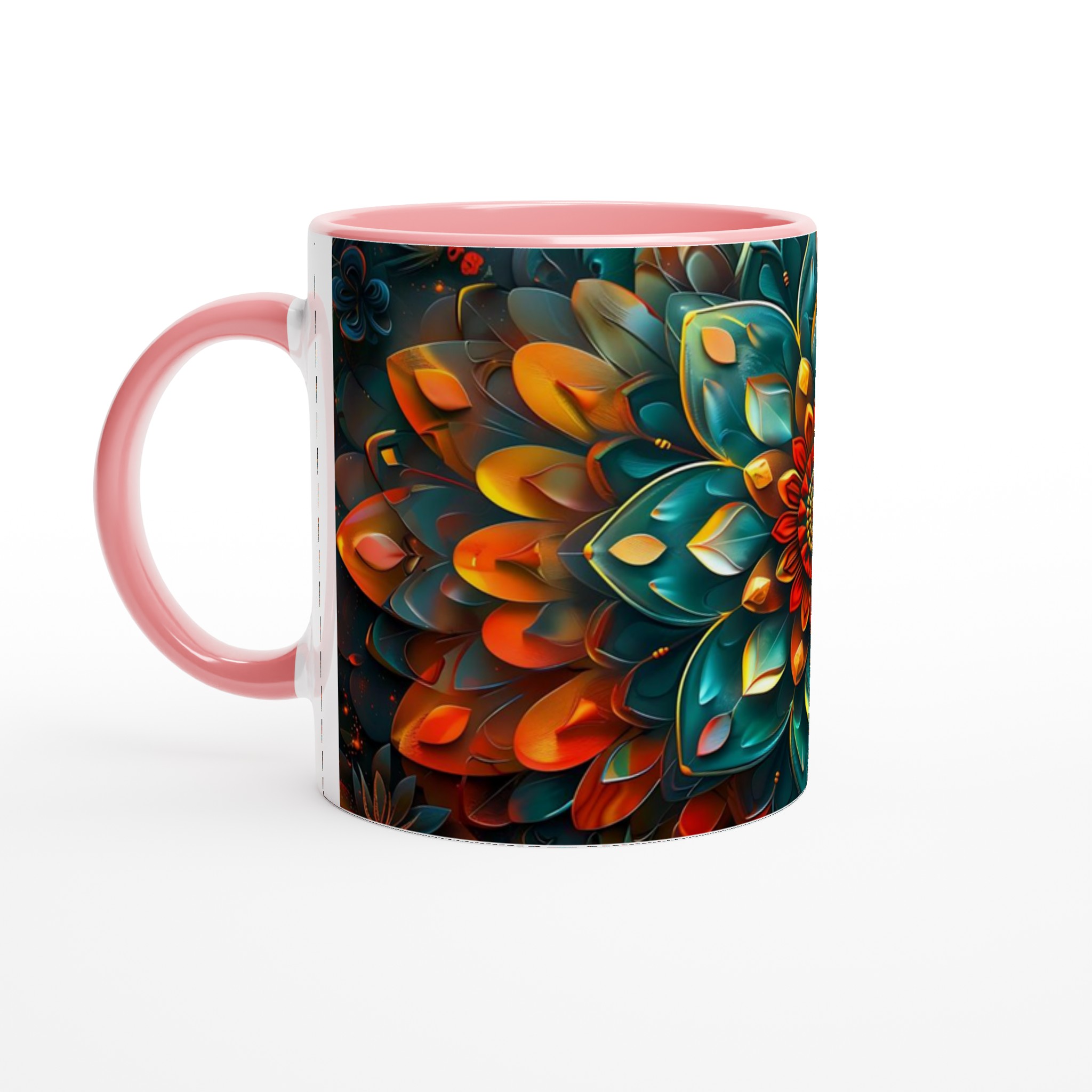 Abstrakt Mandala 11oz Keramikmugg – Strålande Design för Kaffe & Te i Flera Färger 6 5629422d-0c07-4592-b685-4eec955a1b5c