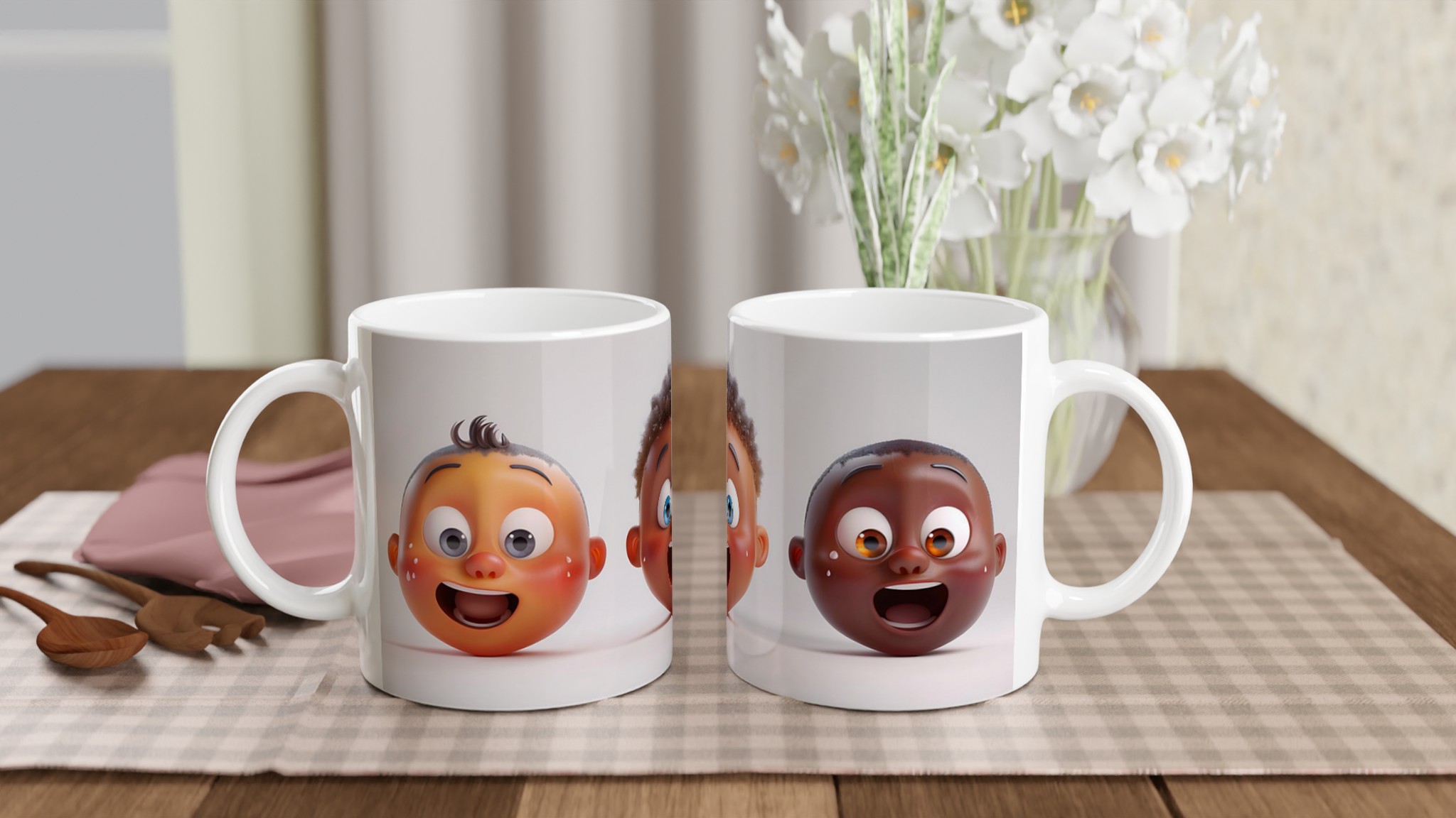 Glad Mångfald Mugg – Lekfull Keramikmugg i 7 Färger, 11 oz 10 562c4790-581e-4921-9593-c77fef79ffda