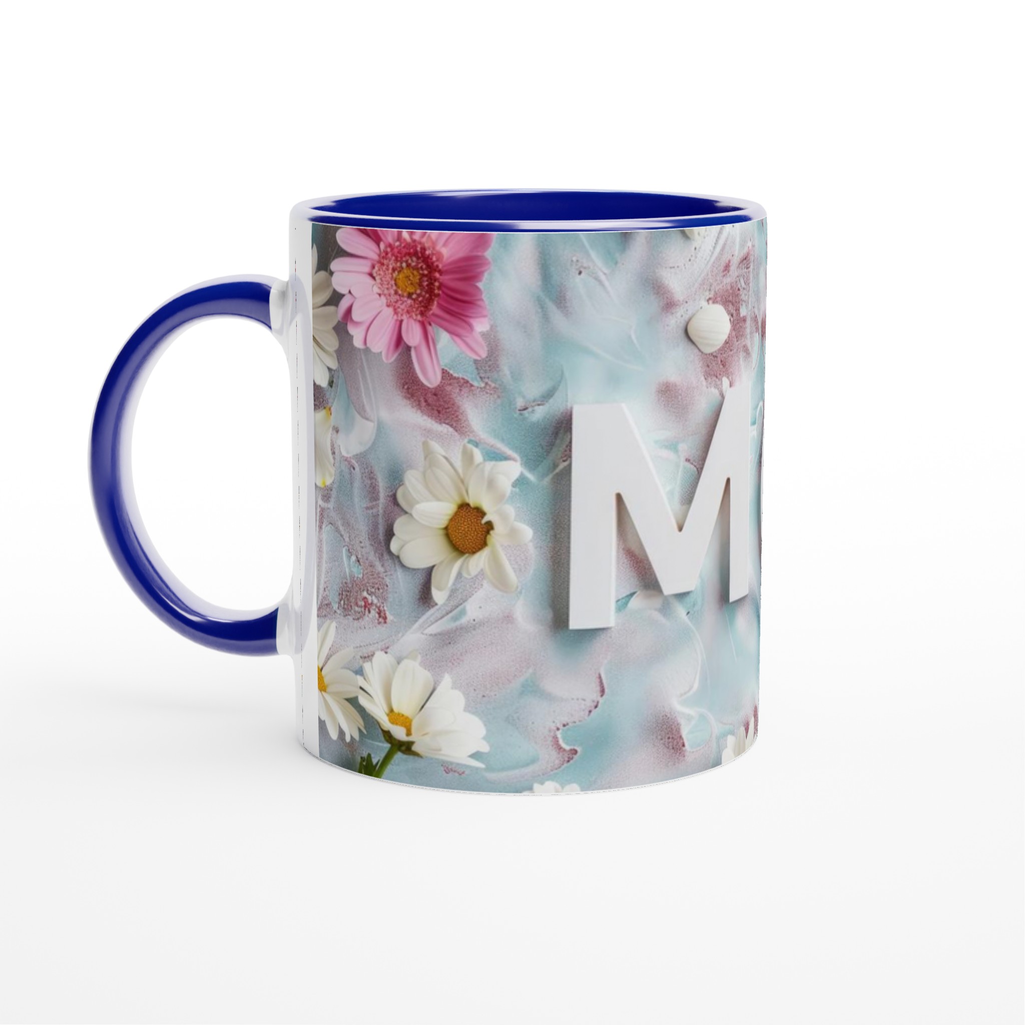 Vit 11oz keramisk mugg - hylla mamma med blommigt charm och elegans 2 5648410b-c5a1-4b35-9da0-3e7d4776caa5