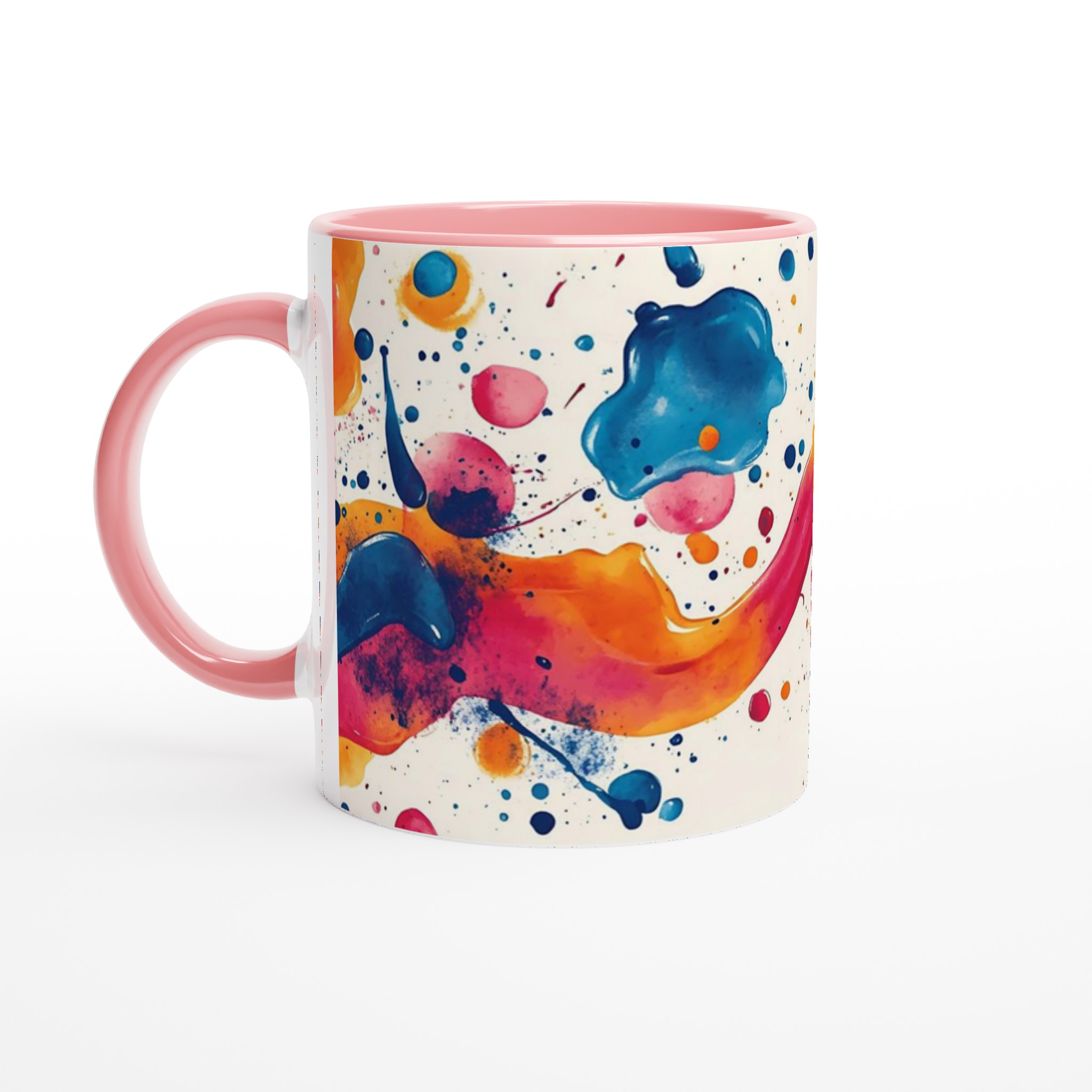 Konstnärlig Färgexplosion 11oz Keramikmugg – Välj bland 7 Livfulla Nyanser 6 565d2d22-0f2e-4c24-9b20-1dee108b815c