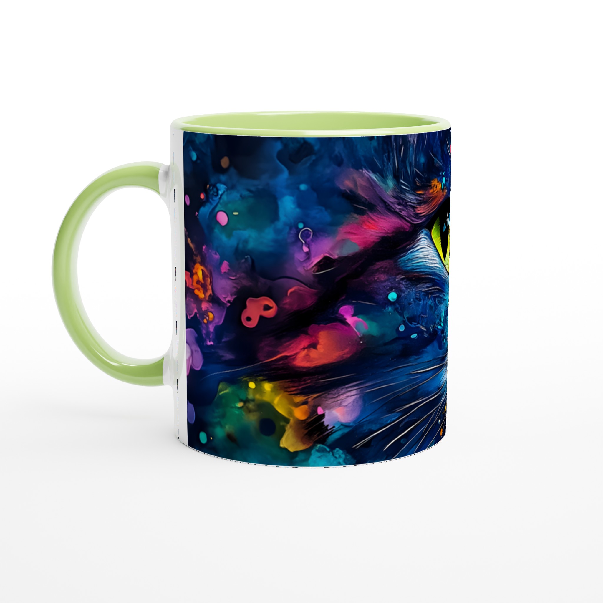 Konstfull Kattmugg: Levande Akvarell & Blommor – 11oz Keramisk Kaffemugg i Valfri Färg 7 566da664-7ae6-452c-bcd8-e547a5674255