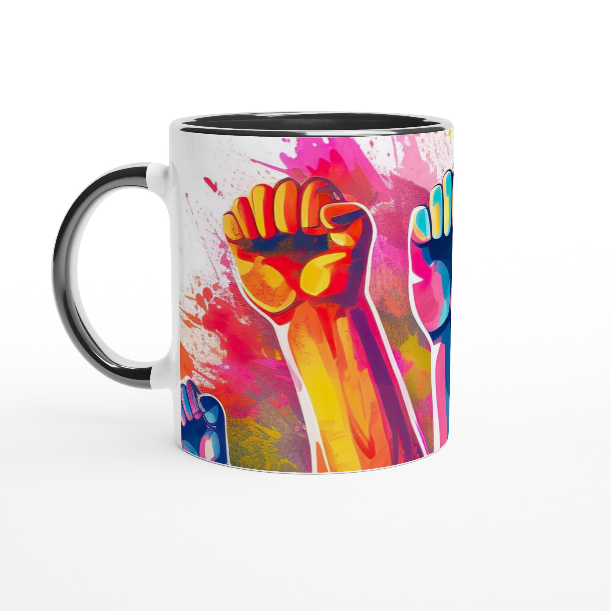 Vit 11oz keramisk mugg med färgstarka uttryck i valfri färg 4 56946005-b877-43eb-bfcc-cc9c1881448a