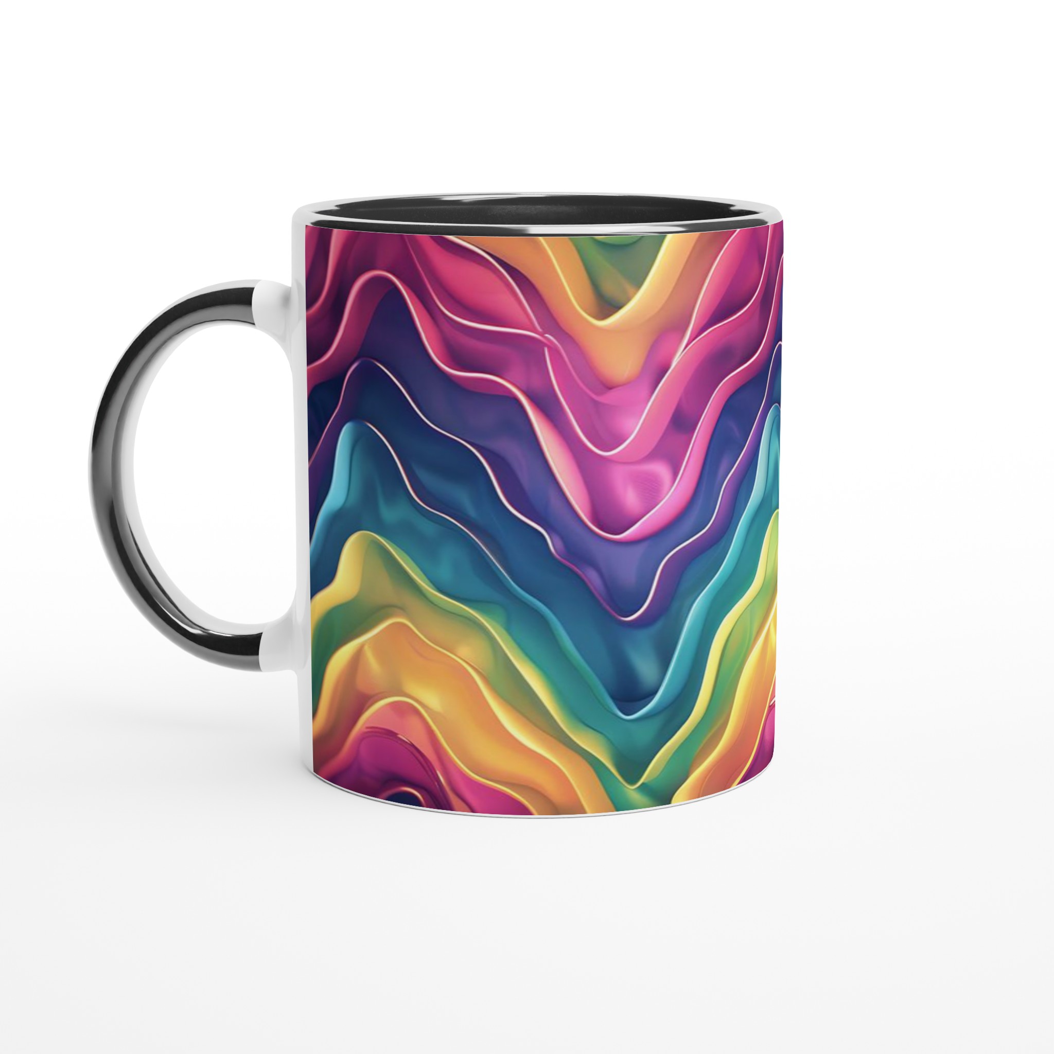 Färgsprakande Våg Mugg – 11 oz Keramikmugg i ditt val av 7 nyanser 4 56c49269-f366-42e1-a6a9-964e65a7f786