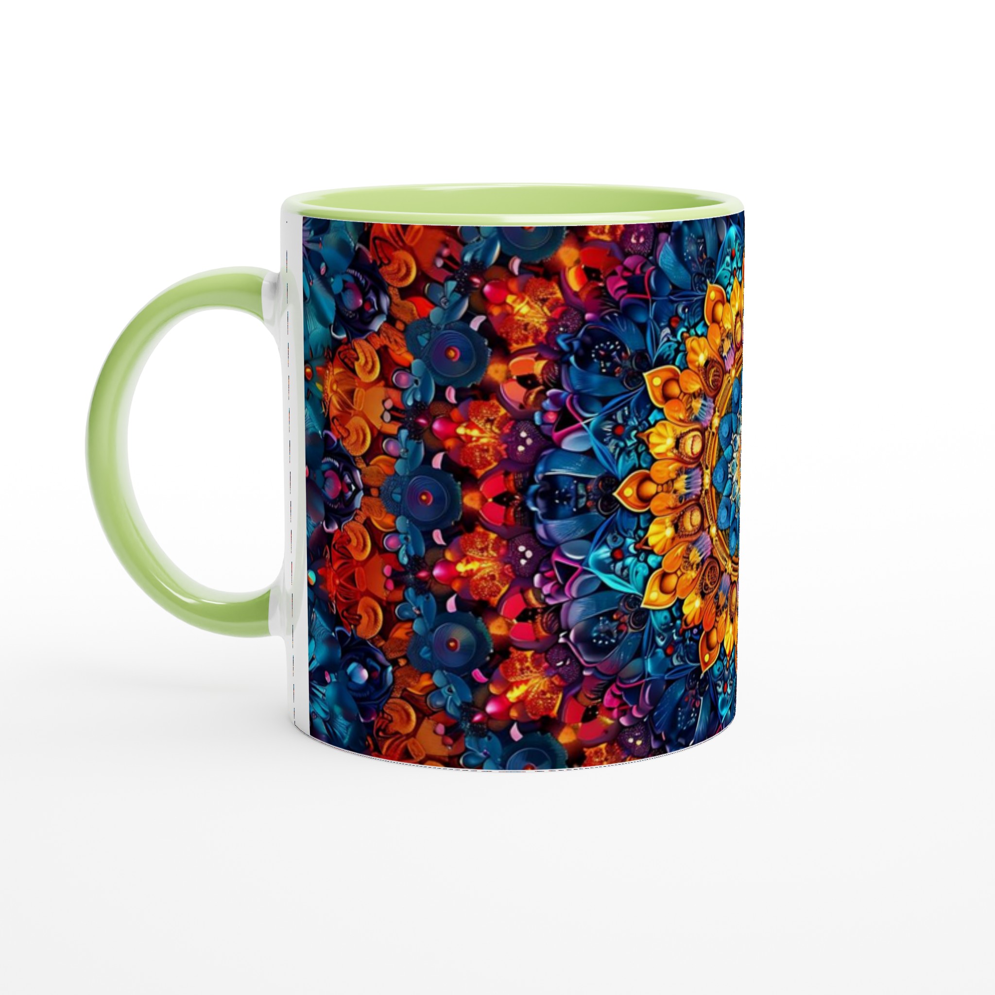 Mångfärgad Mandala Keramikmugg - 11oz, Levande Konst för Dina Kaffestunder 7 56d72f68-2cbc-4d3d-a1fd-48682530eadb