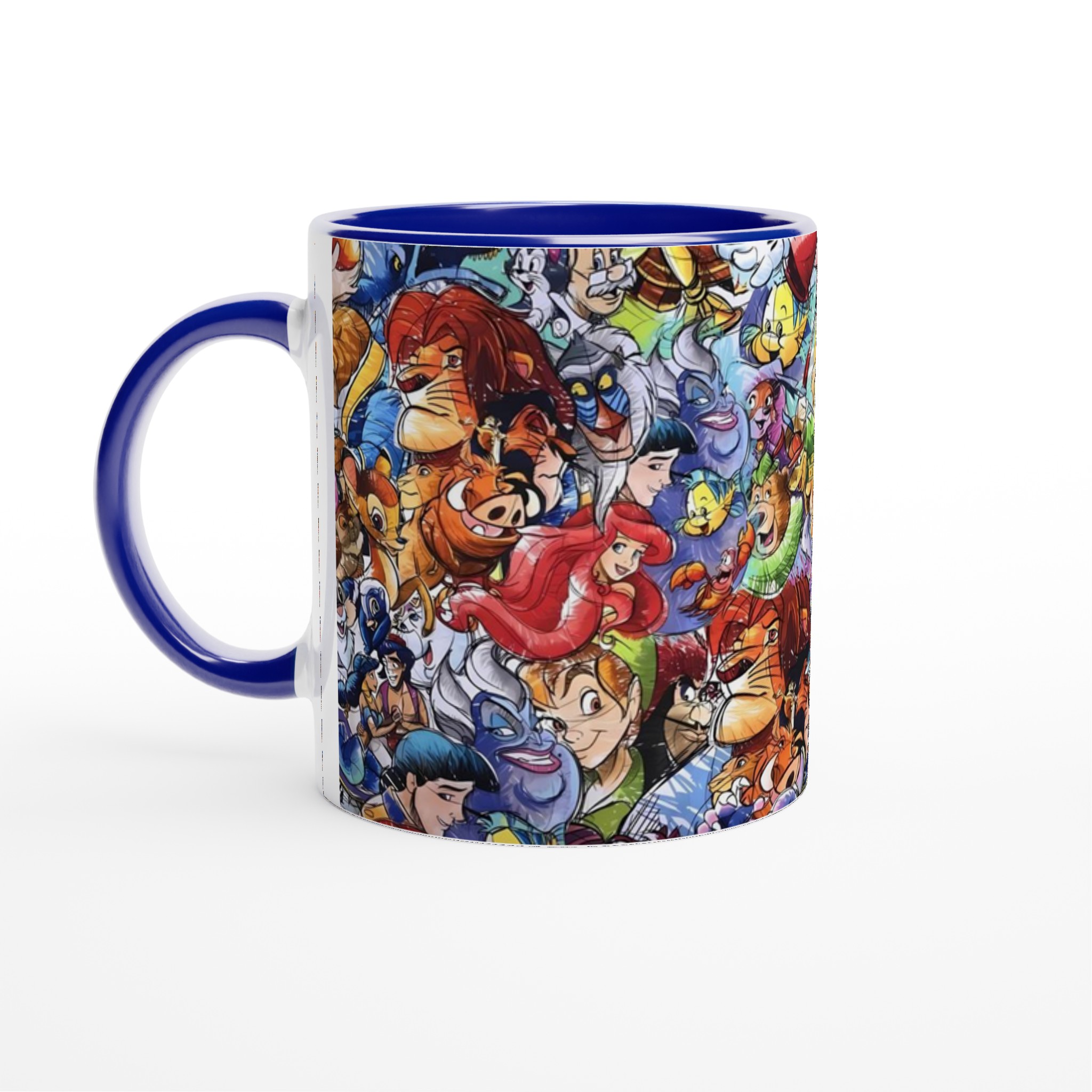 Vit 11oz keramisk mugg med färgstark, ikonisk Disney-karaktärsgalaxi – välj din perfekta färg! 2 56edb0ff-d858-464c-8a96-97b8b6ce36e8