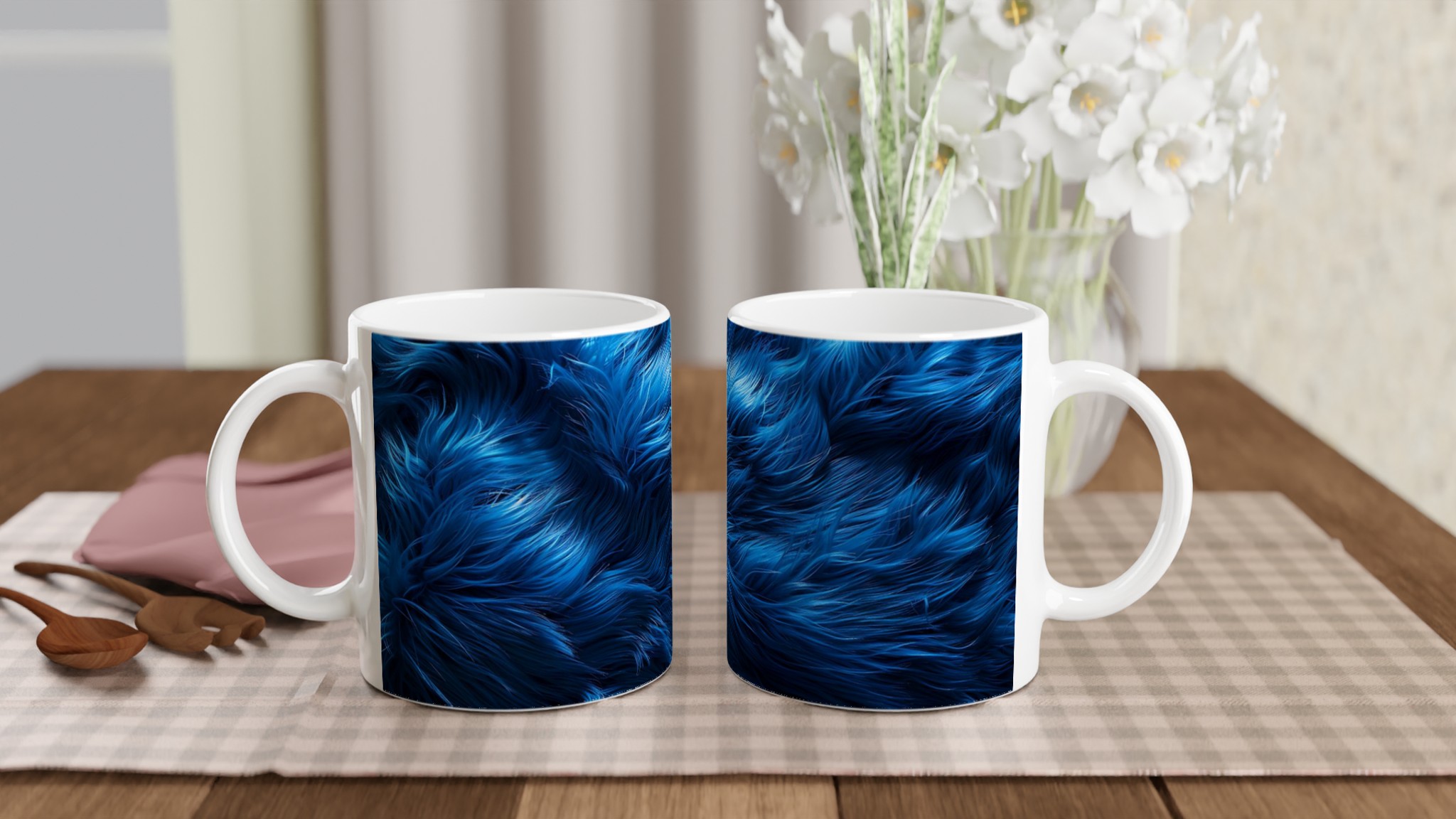 Vit 11oz keramisk mugg med djupblå stil – välj din favoritskurk i sju levande nyanser 10 57028b63-0ec7-4a81-a301-0291395ac952