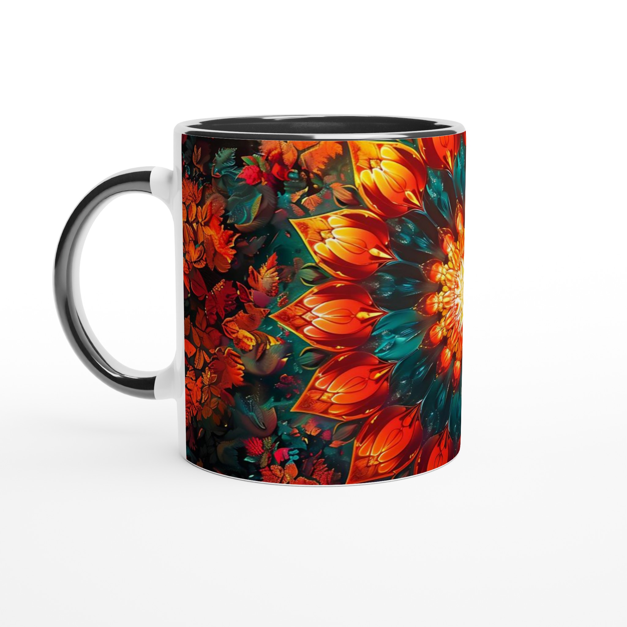 Mångfärgad Floral Mandala 11oz Keramikmugg – Din Kaffepaus, En Explosion av Färg! 4 5713725e-6934-419e-8434-2988b8b423fb