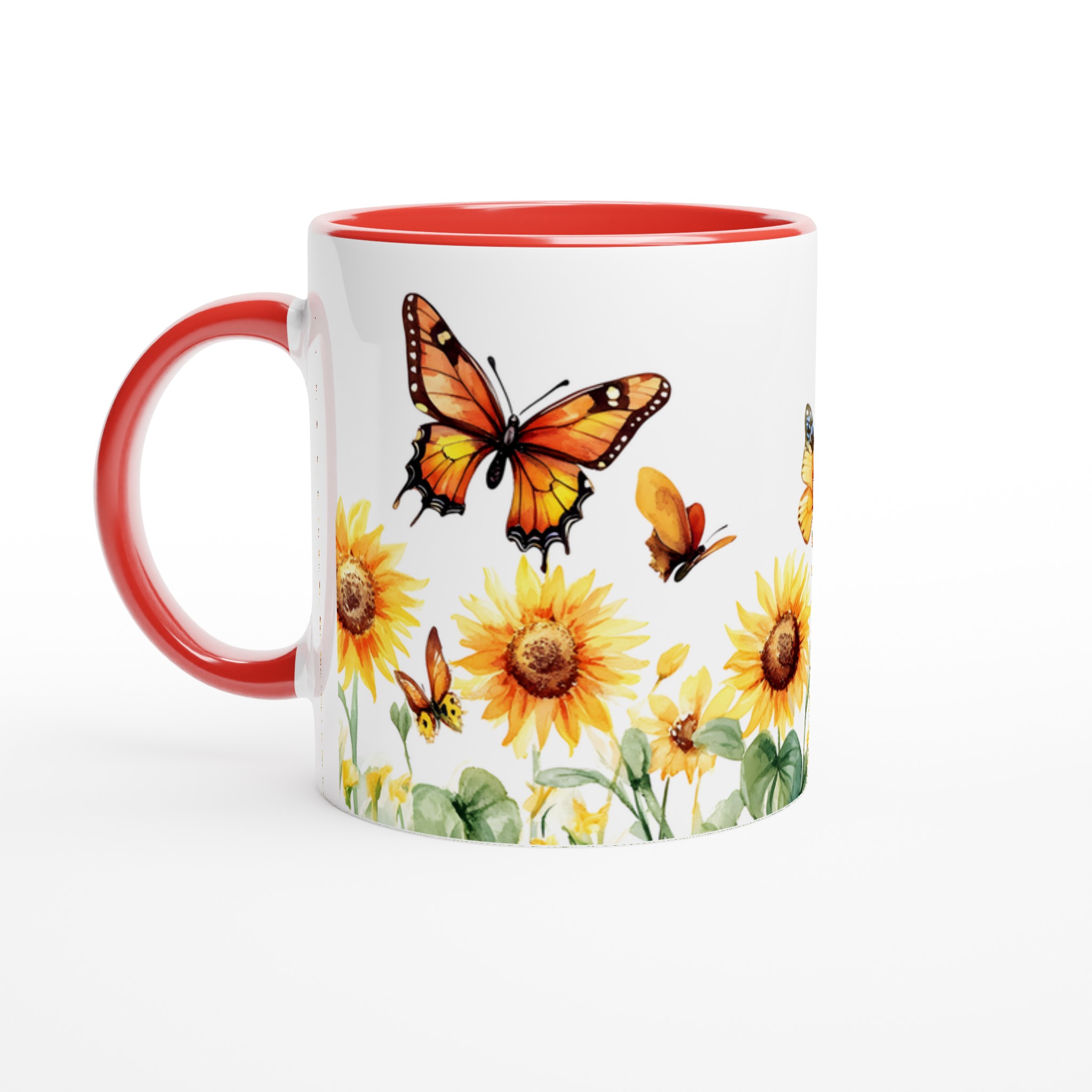 Solros & Fjäril Mugg - 11oz Keramisk Mugg i Livfulla Färger för Kaffeälskare 5 57278853-9d91-47ea-8442-c2c7e59dc8dd