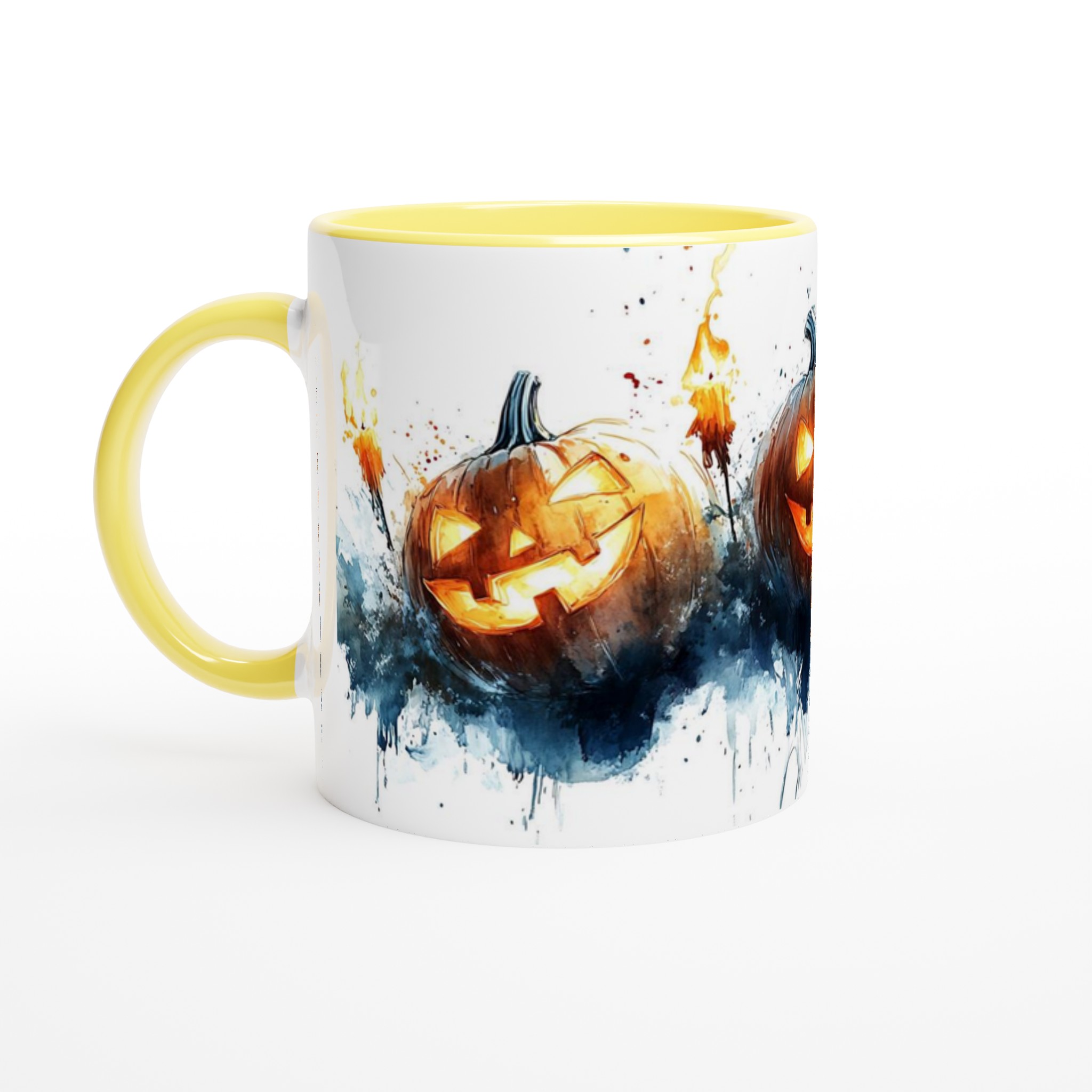 Spöklik Jack-o'-Lantern Keramikmugg – Perfekt för Halloween i ditt val av färg 3 57314c2f-71e3-4114-8162-5dcf24fd298a