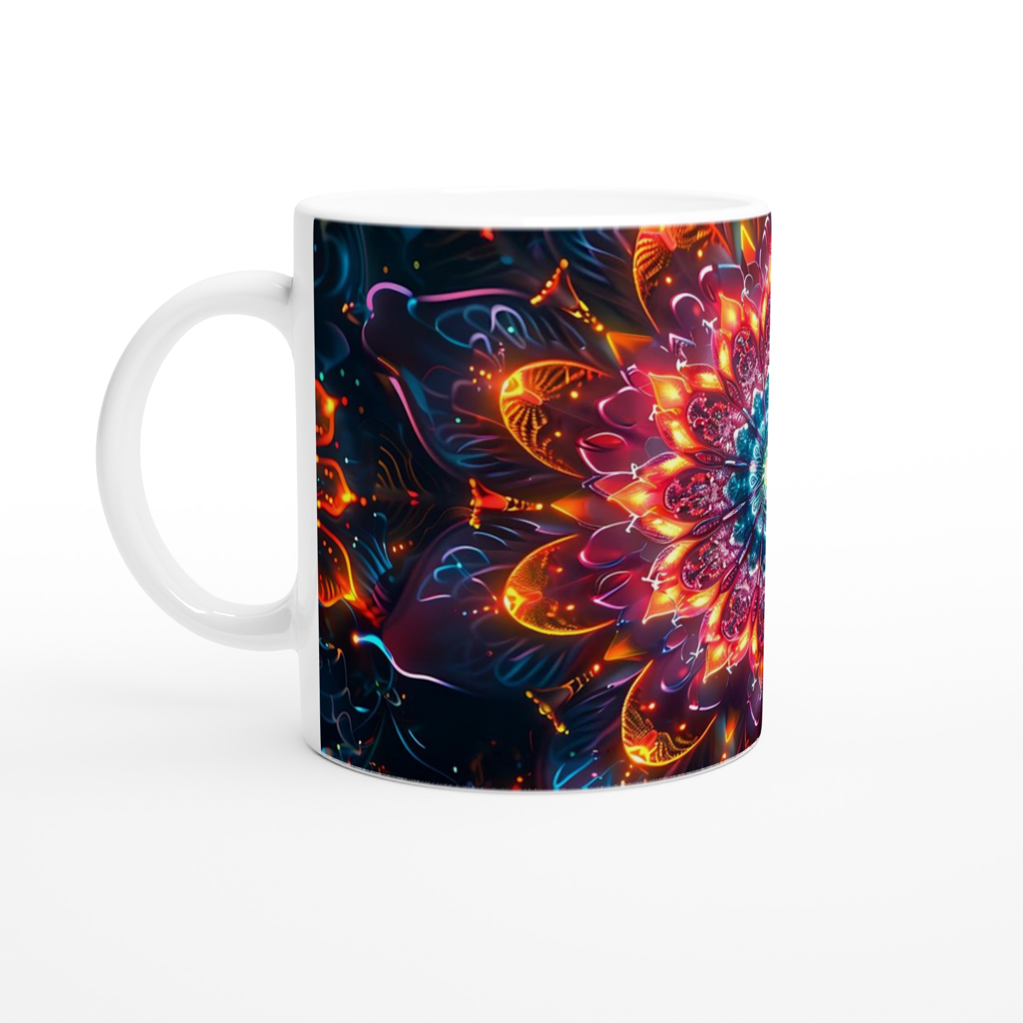 Kosmisk Mandala Mugg – 11oz Keramikmugg i Levande Neonfärg, Perfekt för Den Som Älskar Unik Konst 1 574b465d-b573-49fb-b8e4-7a284b455cb3