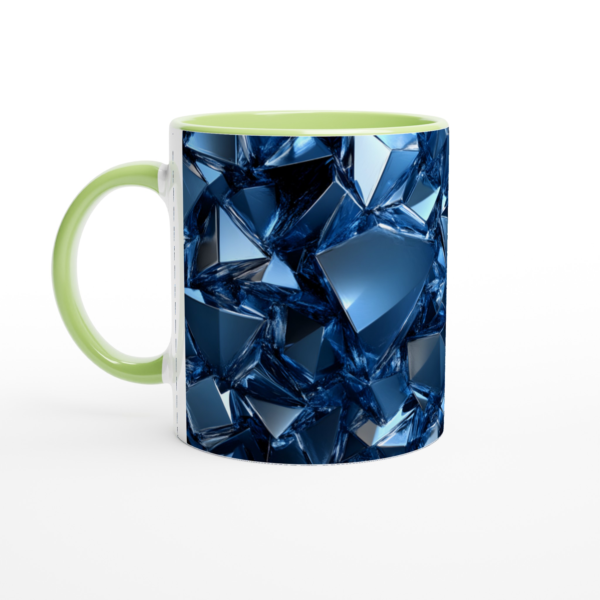 Djupblå Kristallmugg – 11oz Keramisk Mugg med Glittrande Geometrisk Design i Valfri Färg 7 5754c9a1-61eb-48fe-ade6-6c9ebb212980