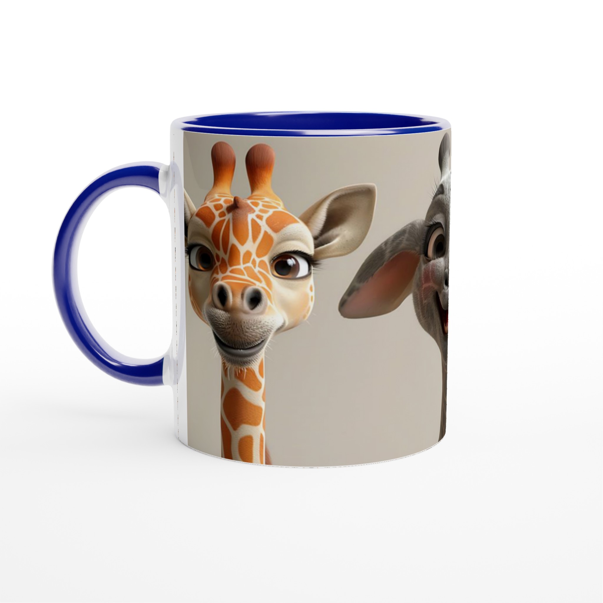Söta Giraffvänner Mugg – Charmig Keramikmugg för Djurälskaren i Valfri Färg 2 57552468-c2d7-4191-ac29-f6280ccb0f49