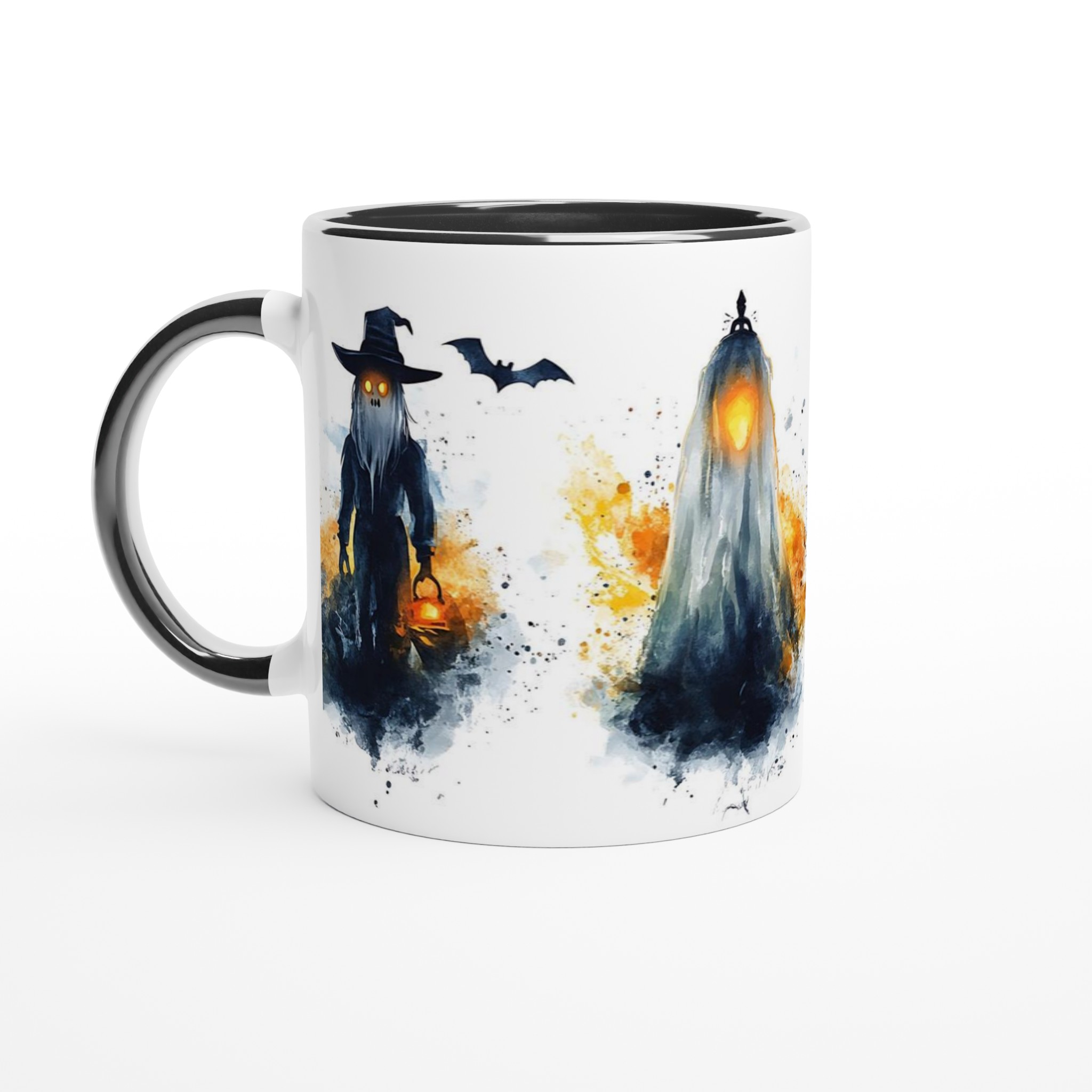 Spöklik Häxa & Fyrtorn Keramisk Mugg – Mystisk Halloween Konst i Ditt Val av Färg 4 57d080df-57f5-4821-970e-49373a47a279