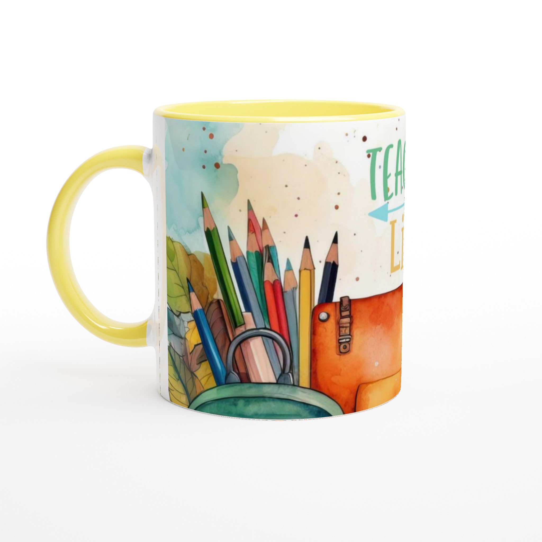 Teacher Life Keramisk Mugg 11oz med färgglad design – välj mellan flera glada keramfärger 3 581e5f4c-70be-41cf-85da-e9c92c070117