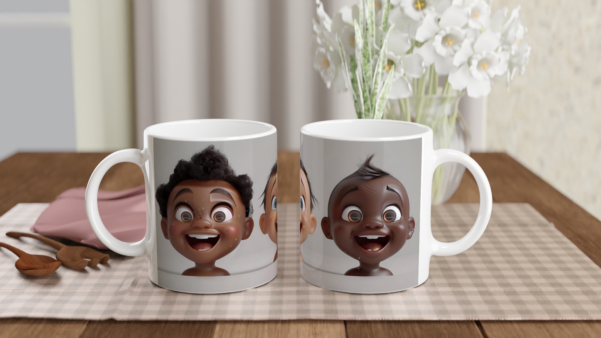 Glada Barn Ansikten 11oz Keramisk Mugg – Lys Upp Din Dag med Roliga Motiv & Färgglada Val! 10 584d7346-6896-4d3c-9eb4-c020794feea5