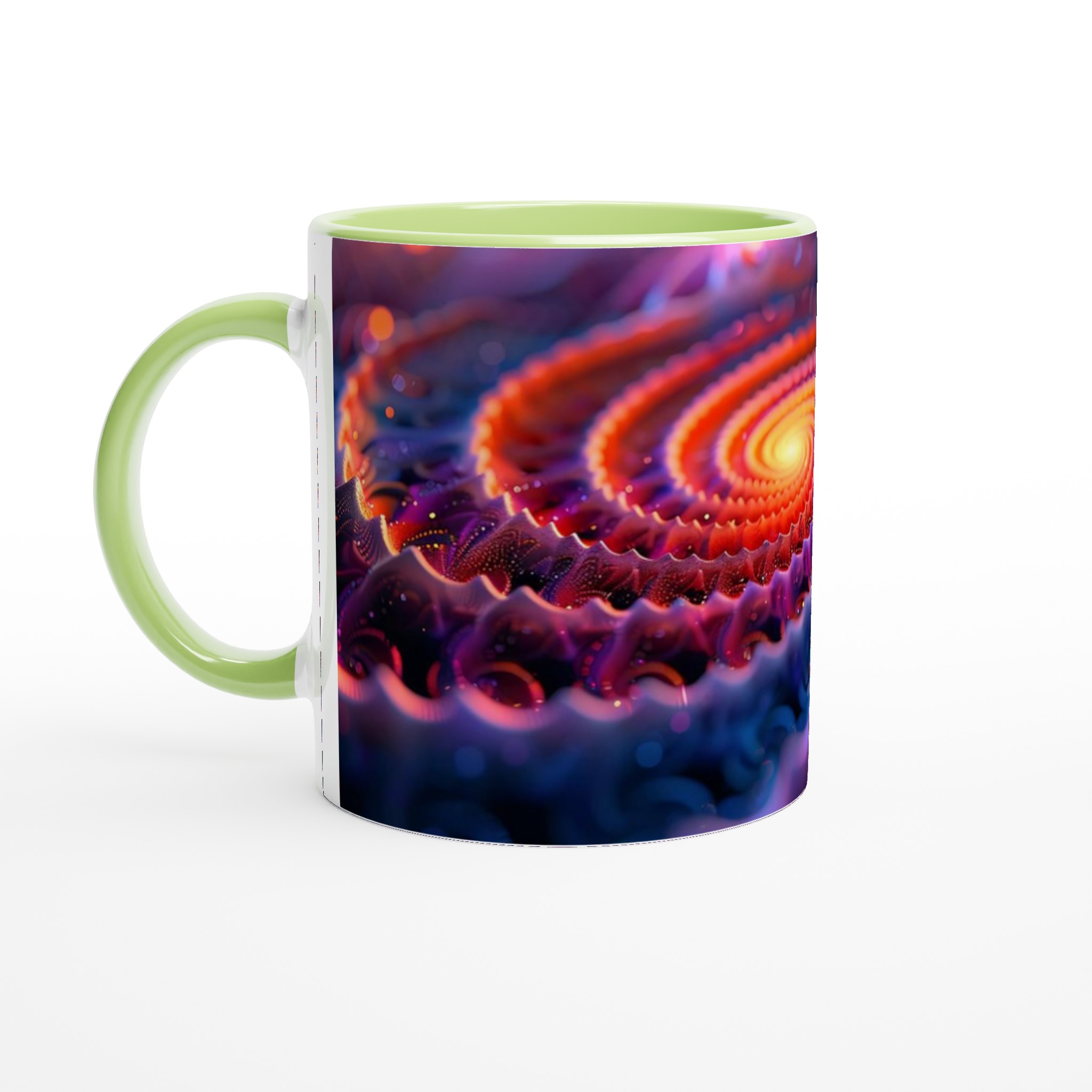 Kosmisk Spiral Mugg – Vibrerande Abstrakt Konst på 11oz Keramik, Välj Din Färg! 7 585595ac-c8da-4d6d-92f7-00ee5a216840