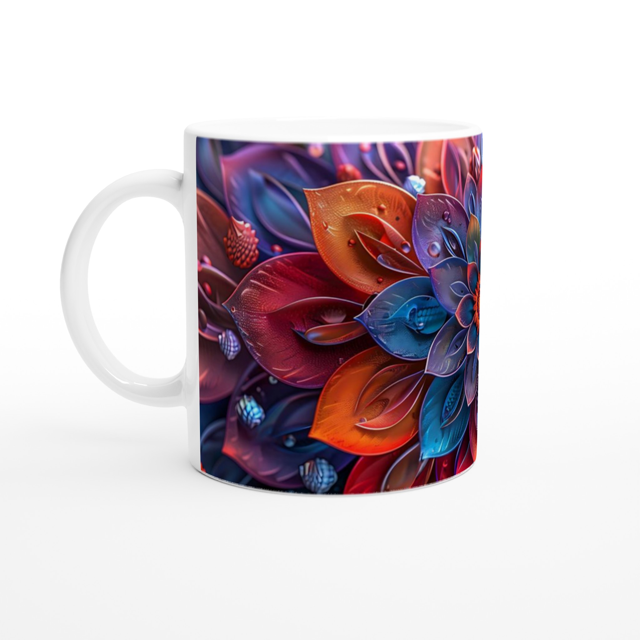 Abstrakt Mandala 11oz Keramisk Mugg – Konstfull Design i Levande Färger för Kaffeälskaren 1 585ab51a-b671-4fa1-999e-d85062eed1ac