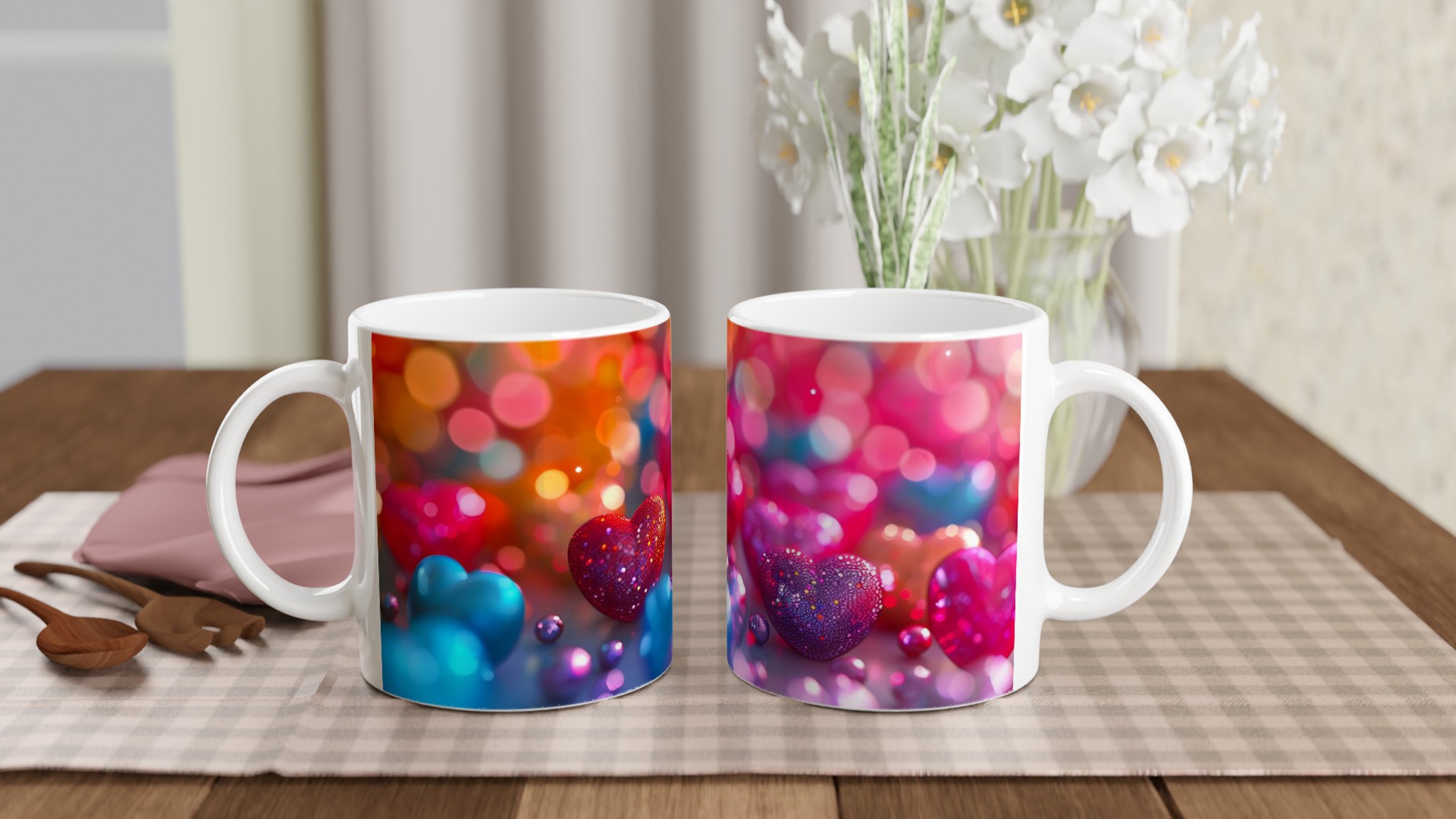 Kärlek i Varje Klunk: 11oz Keramikmugg med Glittrande Hjärtan – Välj Din Favoritfärg! 10 5872361e-3d85-4941-90ec-174278468eff