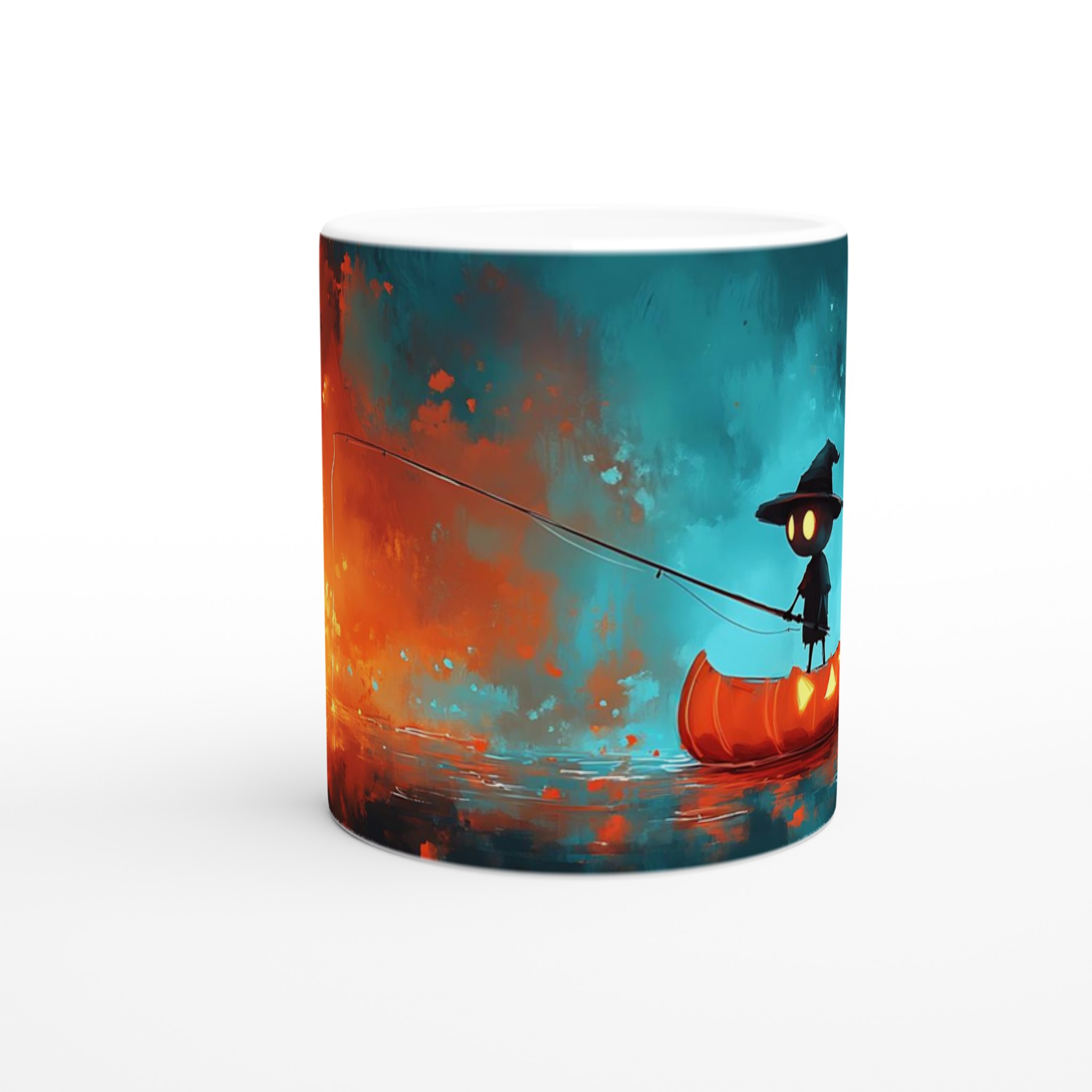 Magisk Nattfiske Mugg – Mystisk Halloween Konst i Premium Keramik 8 58723f5f-c595-4b98-9369-b4353b546688